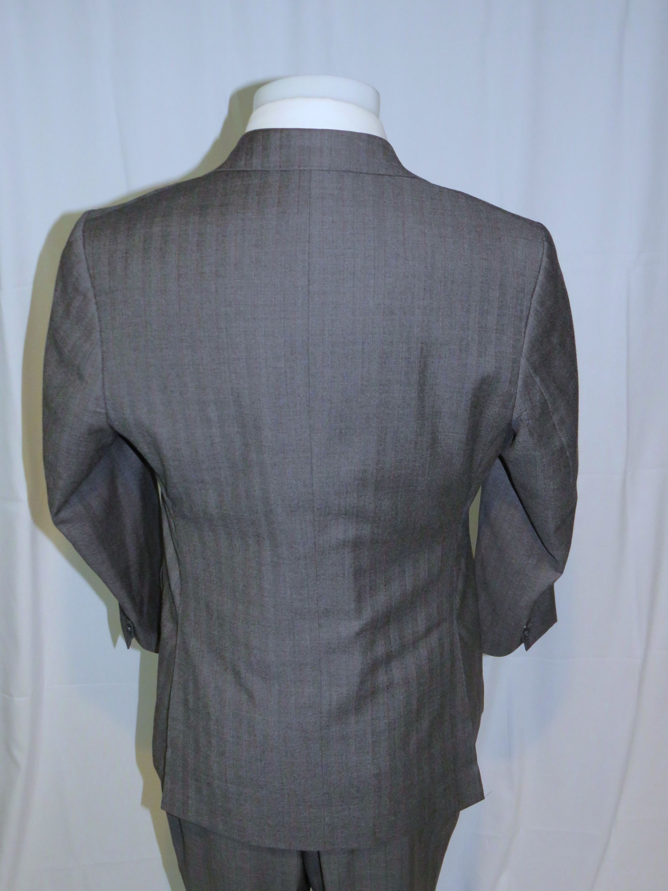Other Sam Leung New York Gray Stripe Three Roll Two Suit 38S Size 38S - 12 Thumbnail