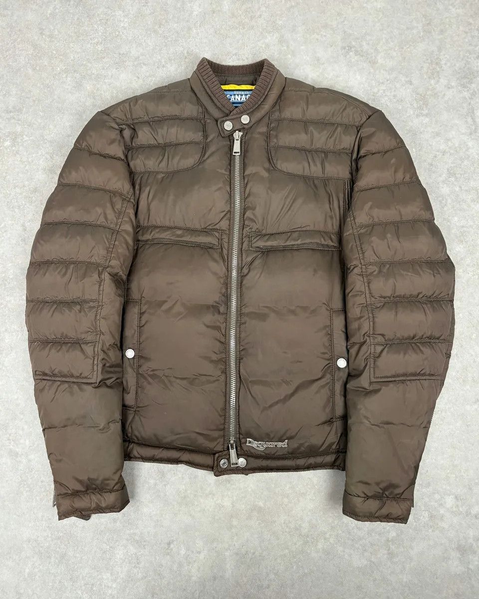 Dsquared2 AW2010 Dsquared2 Brown Biker Puffer Jacket Size US M / EU 48-50 / 2 - 1 Thumbnail