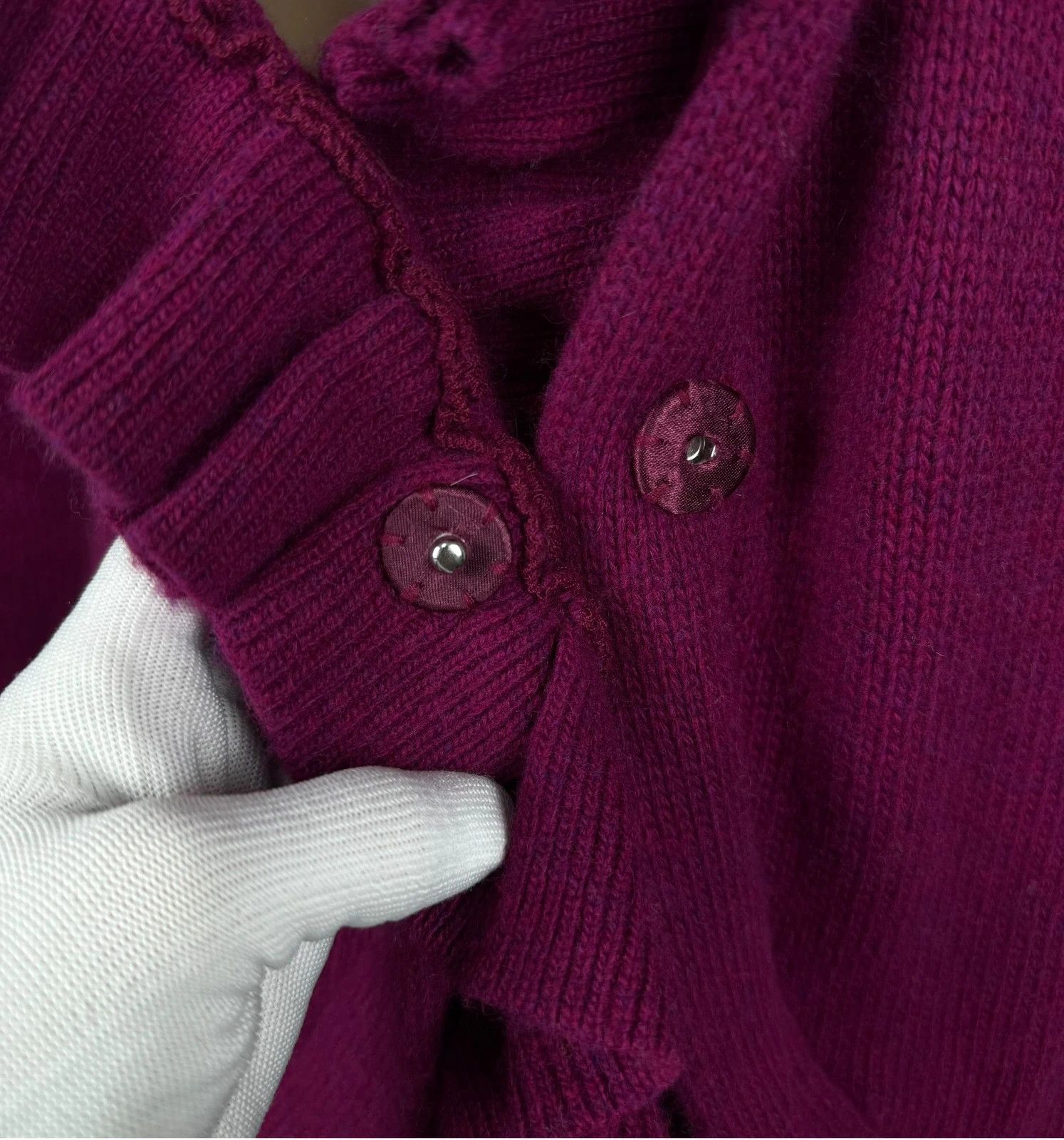 Emporio Armani Emporio Armani Ruffle Cardigan Wool Viscose size 46 Size L / US 10 / IT 46 - 9 Thumbnail