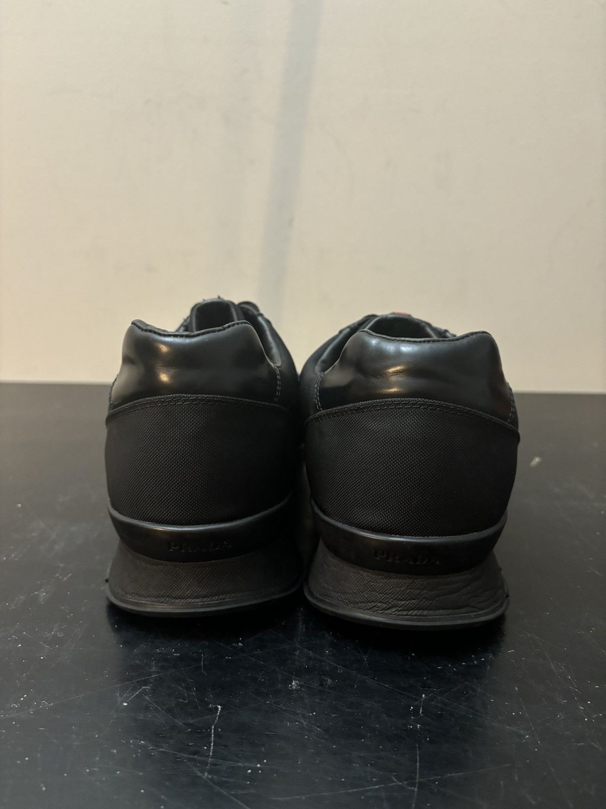 Prada Prada Match Race Re Nylon Leather Sneakers Black Size US 10.5 / EU 43-44 - 5 Thumbnail