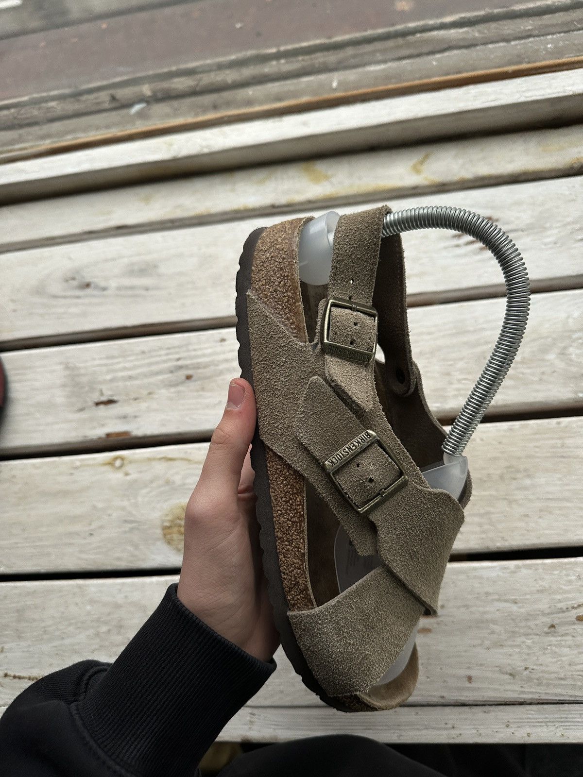 Birkenstock VNTG🚨 BIRKENSTOCK LUXURY Y2K RARE WOMEN SLIDES Size US 10 / IT 40 - 2 Thumbnail