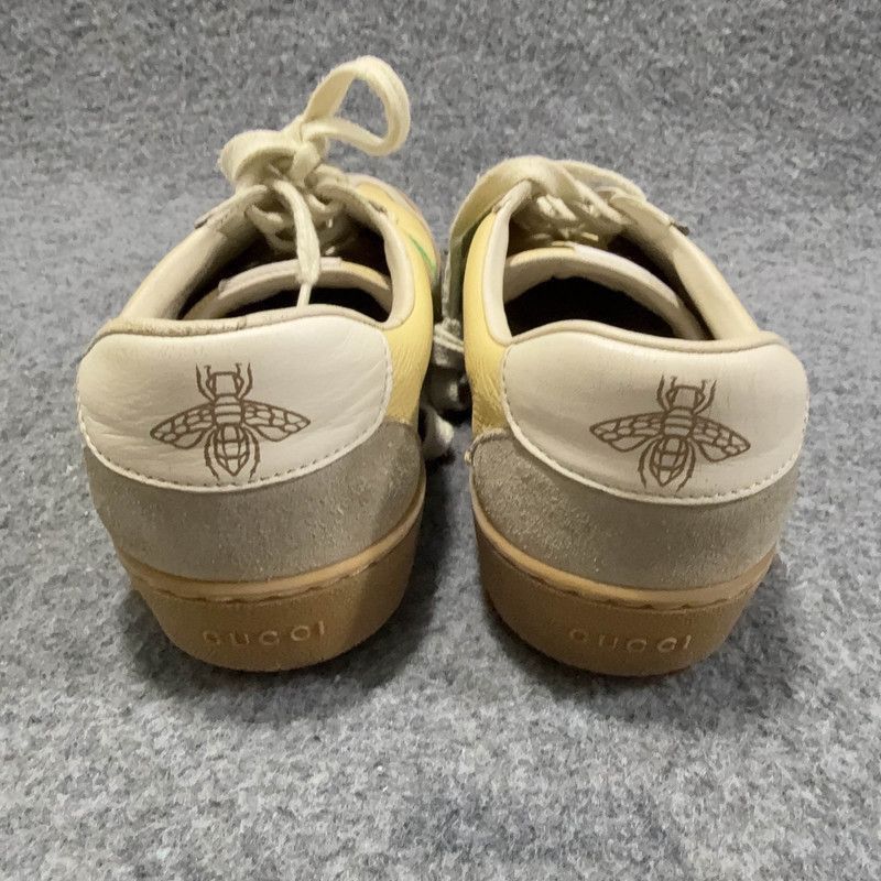 Gucci Gucci Web Leather Bee Fashion Sneakers - Size US 6.5 / IT 36.5 - 3 Thumbnail
