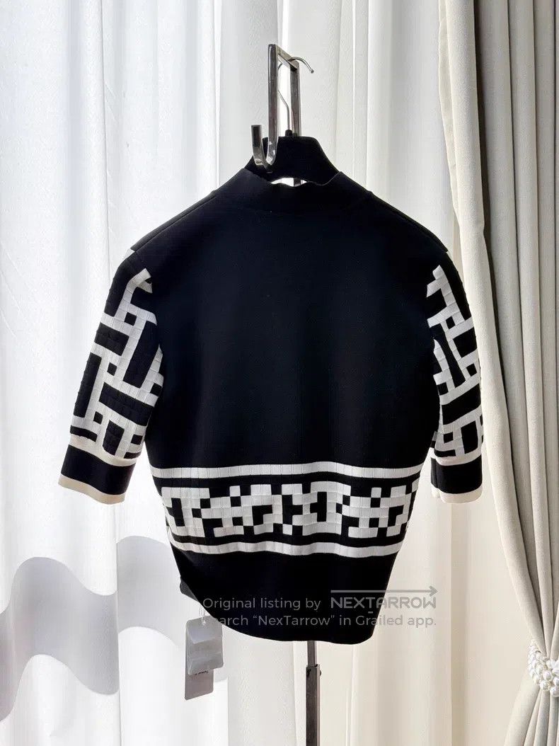Hermes Hermes Black and White Color Block Classic Geometric Patte Size XS / US 0-2 / IT 36-38 - 3 Thumbnail