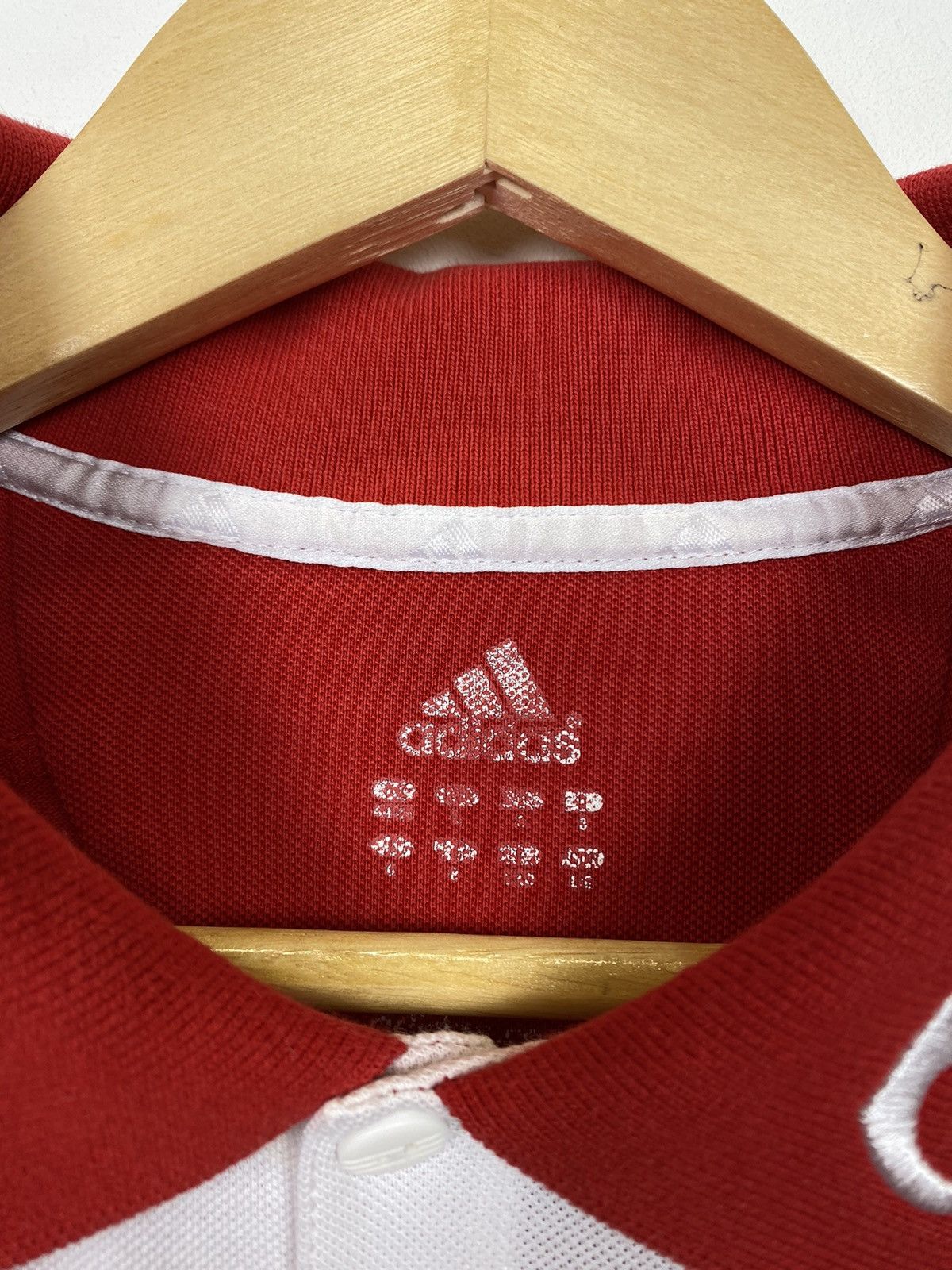 Adidas Liverpool FC Football Soccer Polo Shirt 2007 Size L Red Top Size US L / EU 52-54 / 3 - 3 Thumbnail