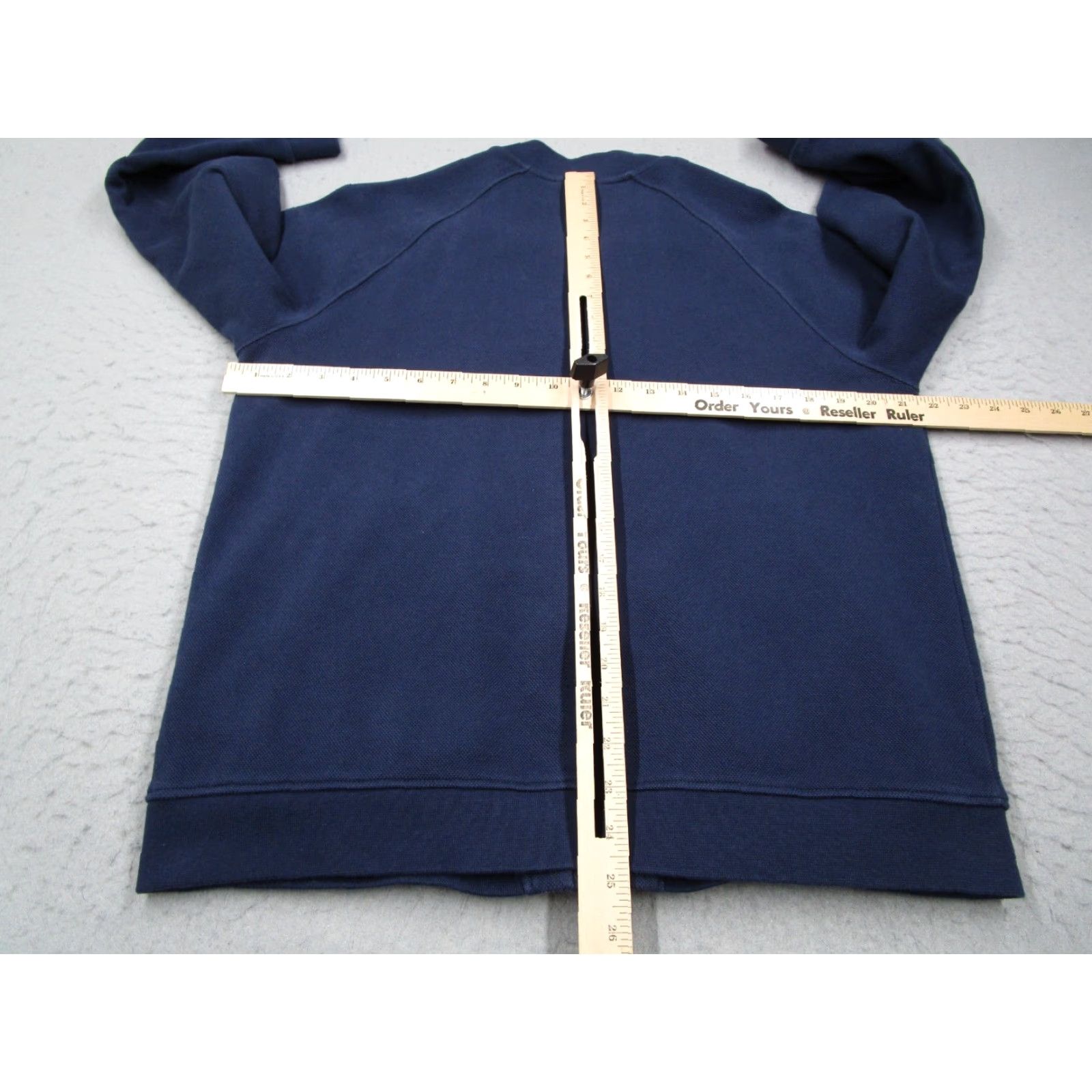 Vintage SCHIESSER Jacket Women XL Blue Full Zip Bomber Cotton Twill Made in Portugal Size XL / US 12-14 / IT 48-50 - 7 Thumbnail