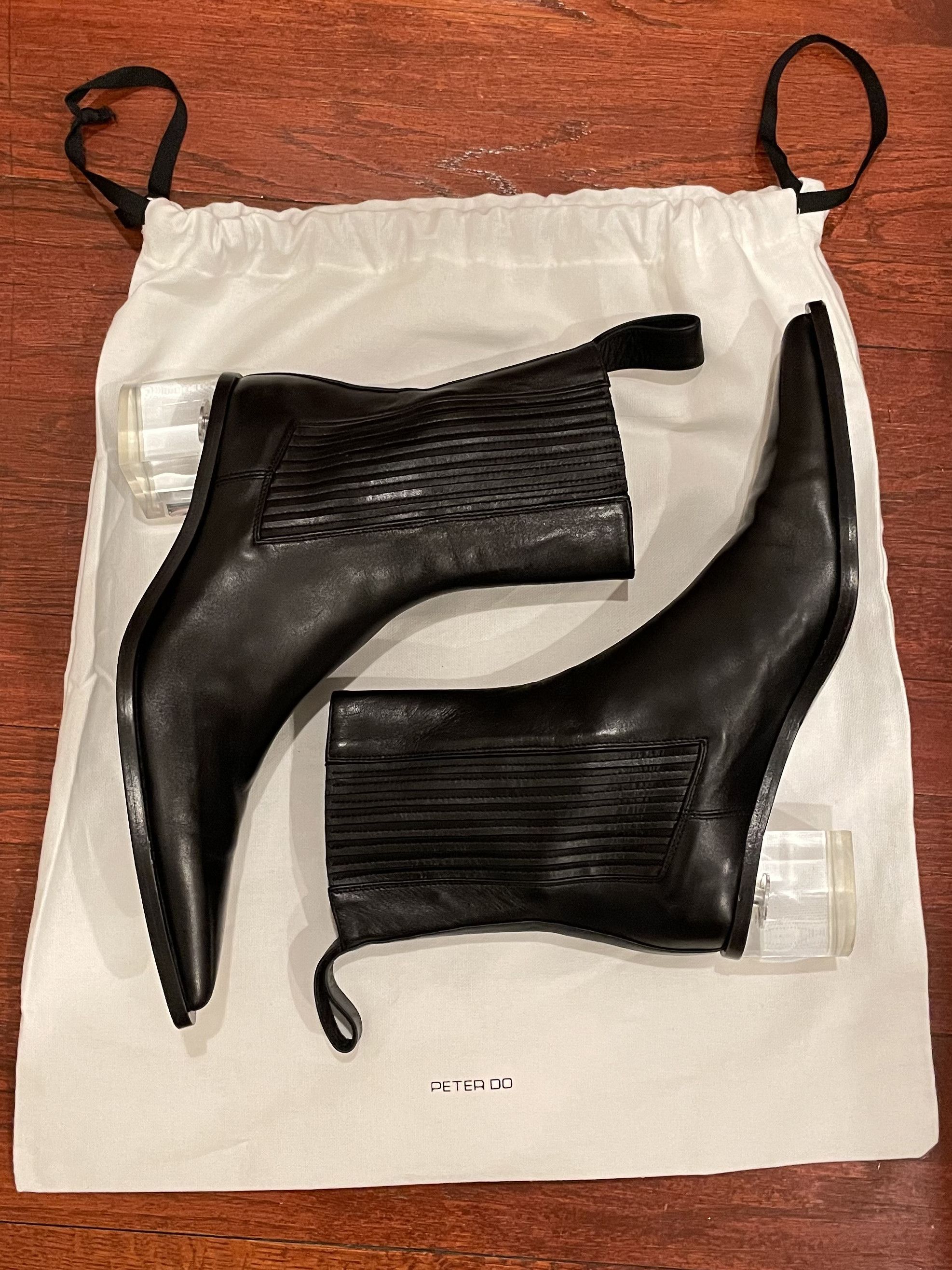 Peter Do PETER DO City Chelsea Boot (Black/Clear) Size US 10 / IT 40 - 4 Thumbnail