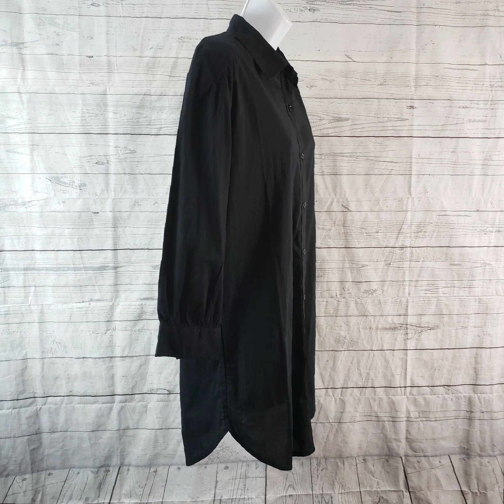 Prana prAna Womens Mauzy Tunic Shirt Small Black Button-Up 3/4 Sleeve Organic Cotton Womens Tunic 3/4 Sleeve Black Button-Up Cotton Size S / US 4 / IT 40 - 3 Thumbnail