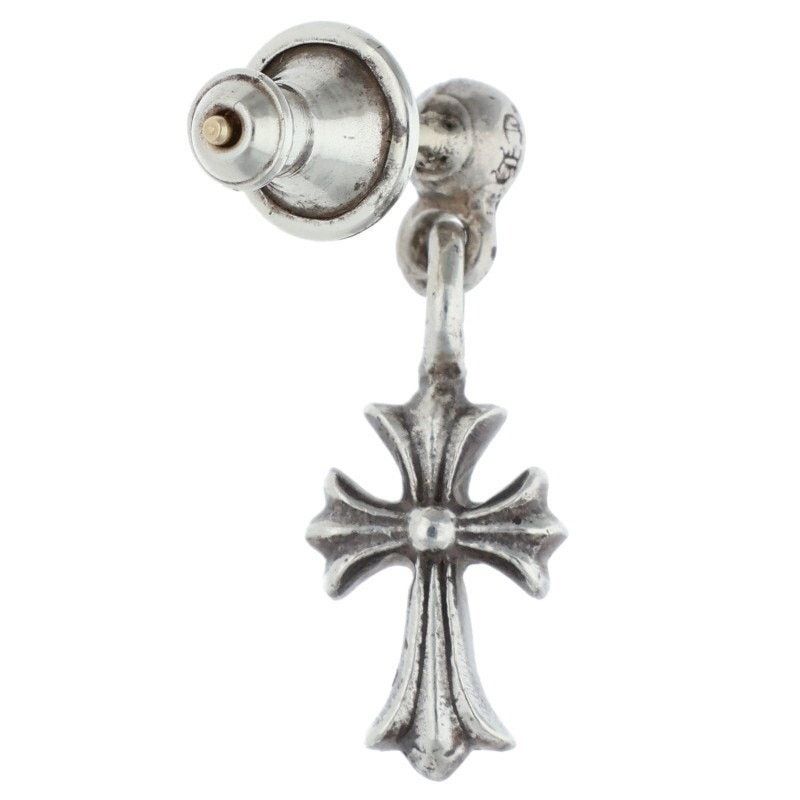 Chrome Hearts Chrome Hearts Stack Cross Drop Silver Earring Size ONE SIZE - 2 Thumbnail