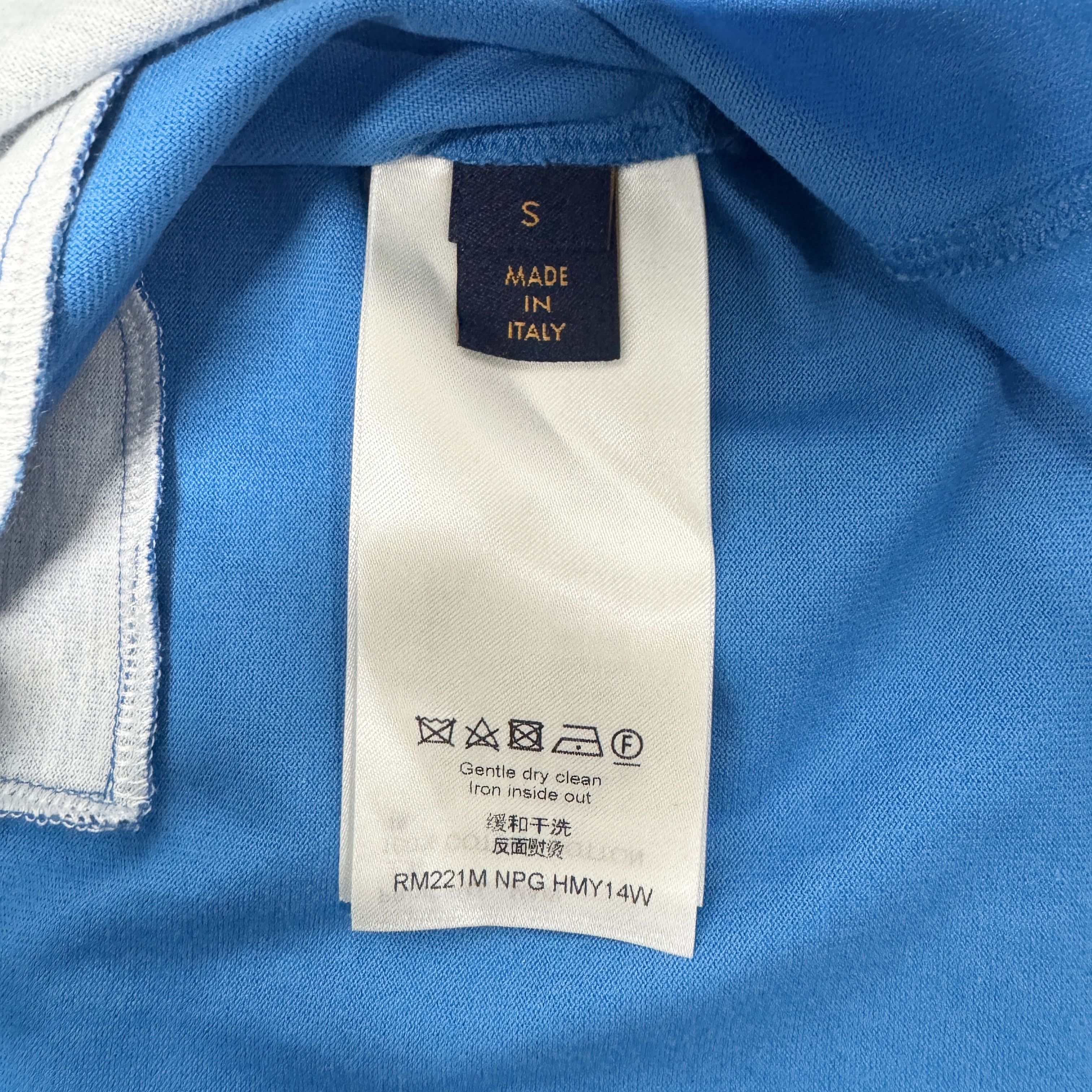 Louis Vuitton Louis Vuitton 1A9GN3 2054 Intarsia T-Shirt In Blue RRP £895 Size US S / EU 44-46 / 1 - 6 Thumbnail