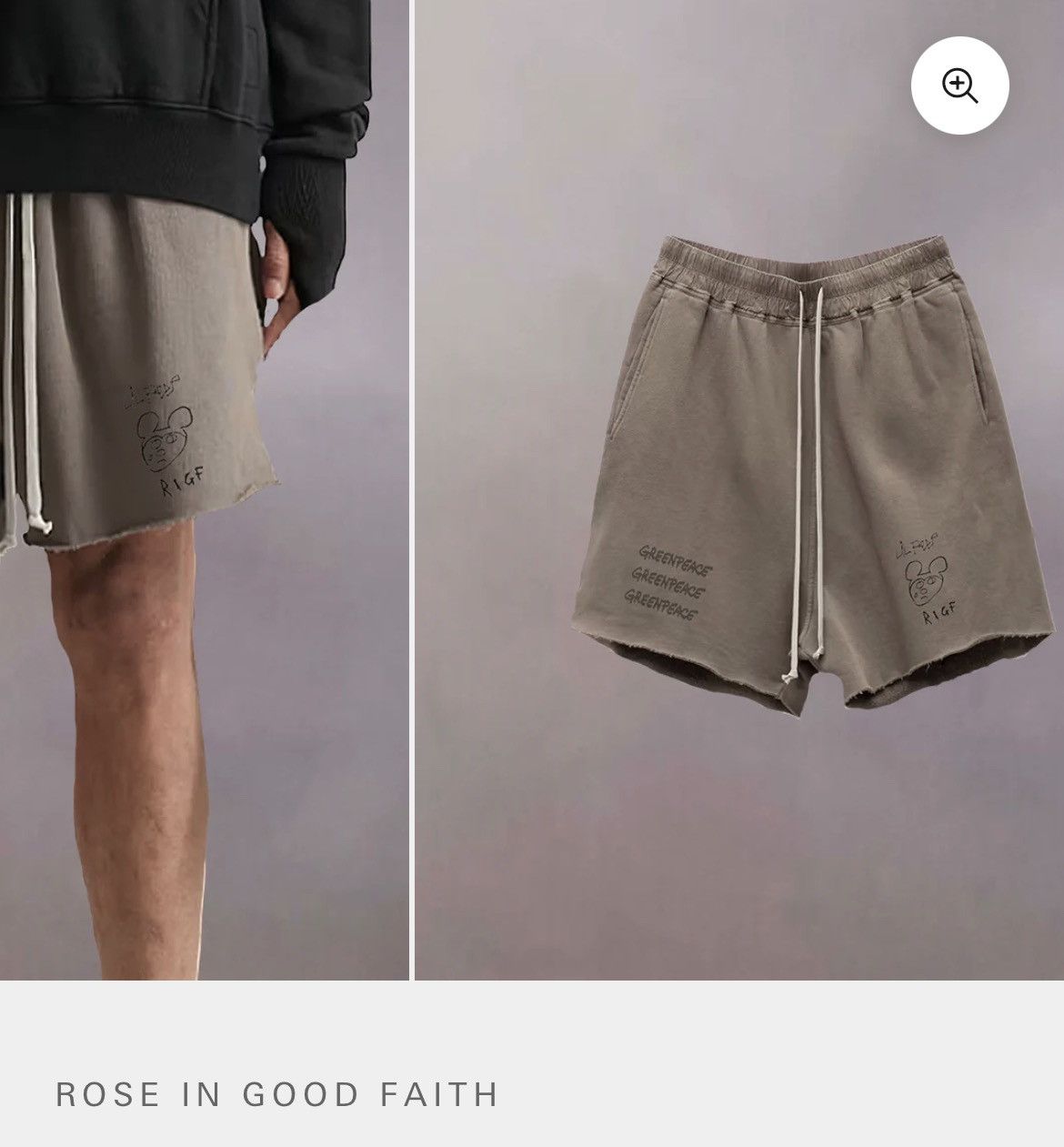 Lil Peep × ROSE IN GOOD FAITH LiL PEEP x ROSE IN GOOD FAITH 1/200 SHORTS Size US 32 / EU 48 - 5 Thumbnail