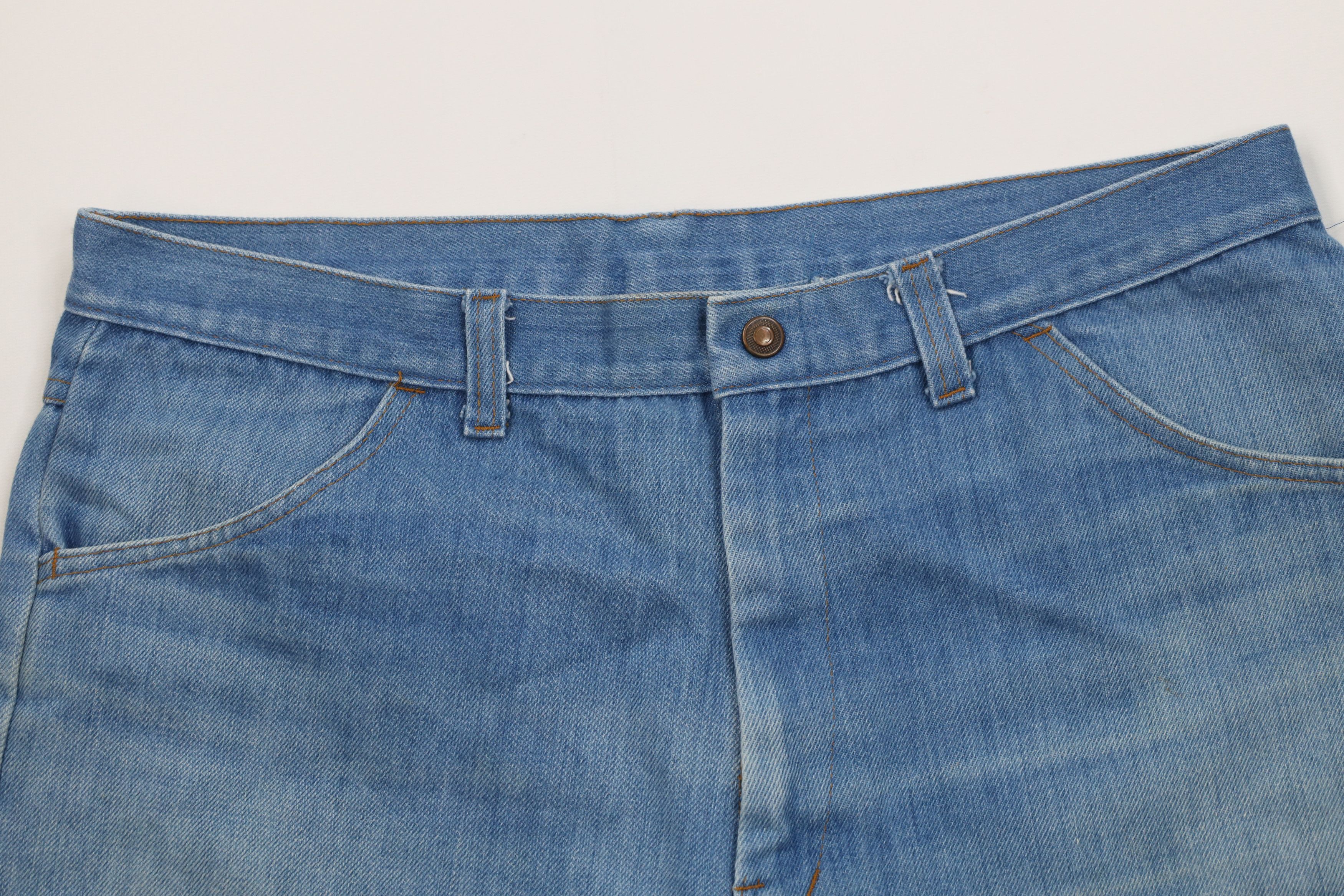 Vintage Vintage 70s Streetwear Above Knee Denim Jean Short USA Size US 36 / EU 52 - 2 Thumbnail