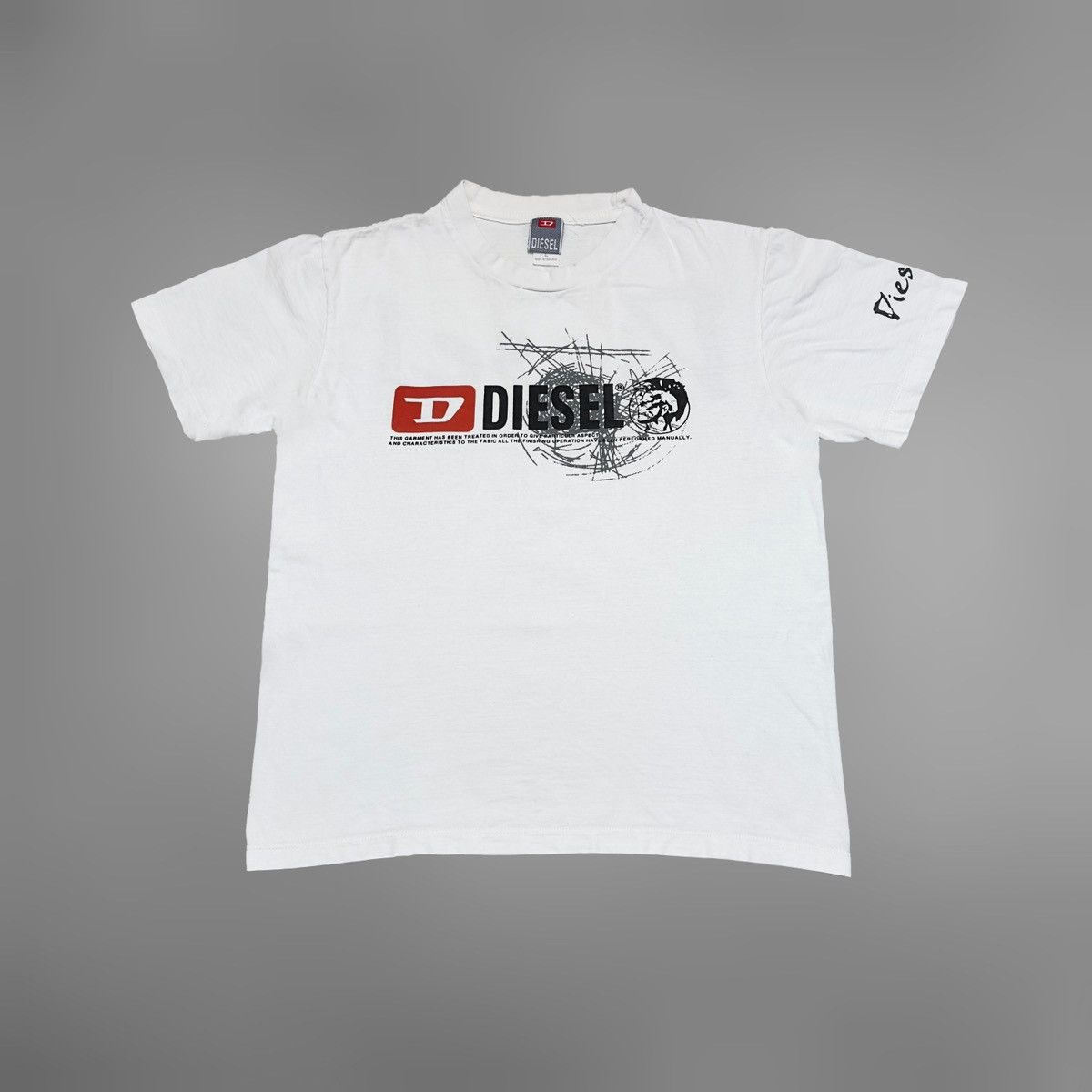 Diesel Vintage Diesel Big Logo Tee / T Shirt Size US L / EU 52-54 / 3 - 1 Thumbnail