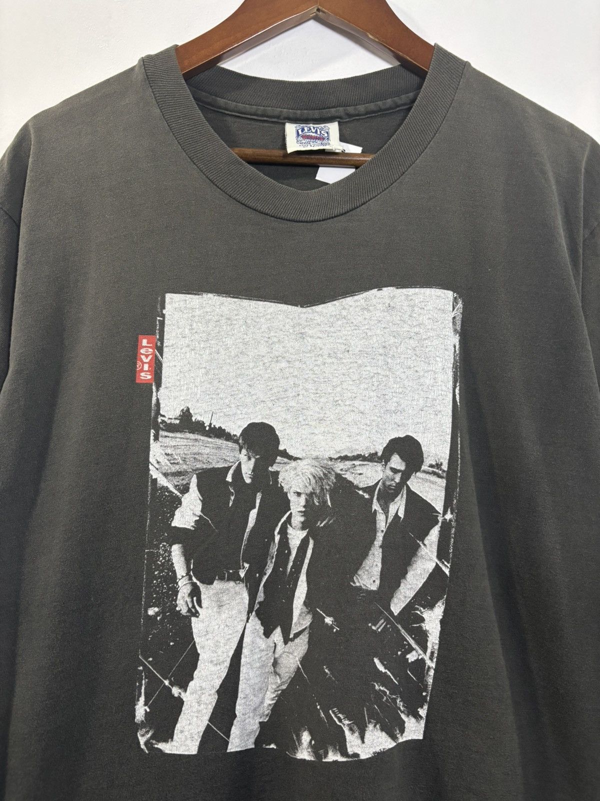 Band Tees × Levi's × Vintage Vintage 90’s Levis Supermodels Duran Duran Modelling Tshirt Size US M / EU 48-50 / 2 - 2 Thumbnail