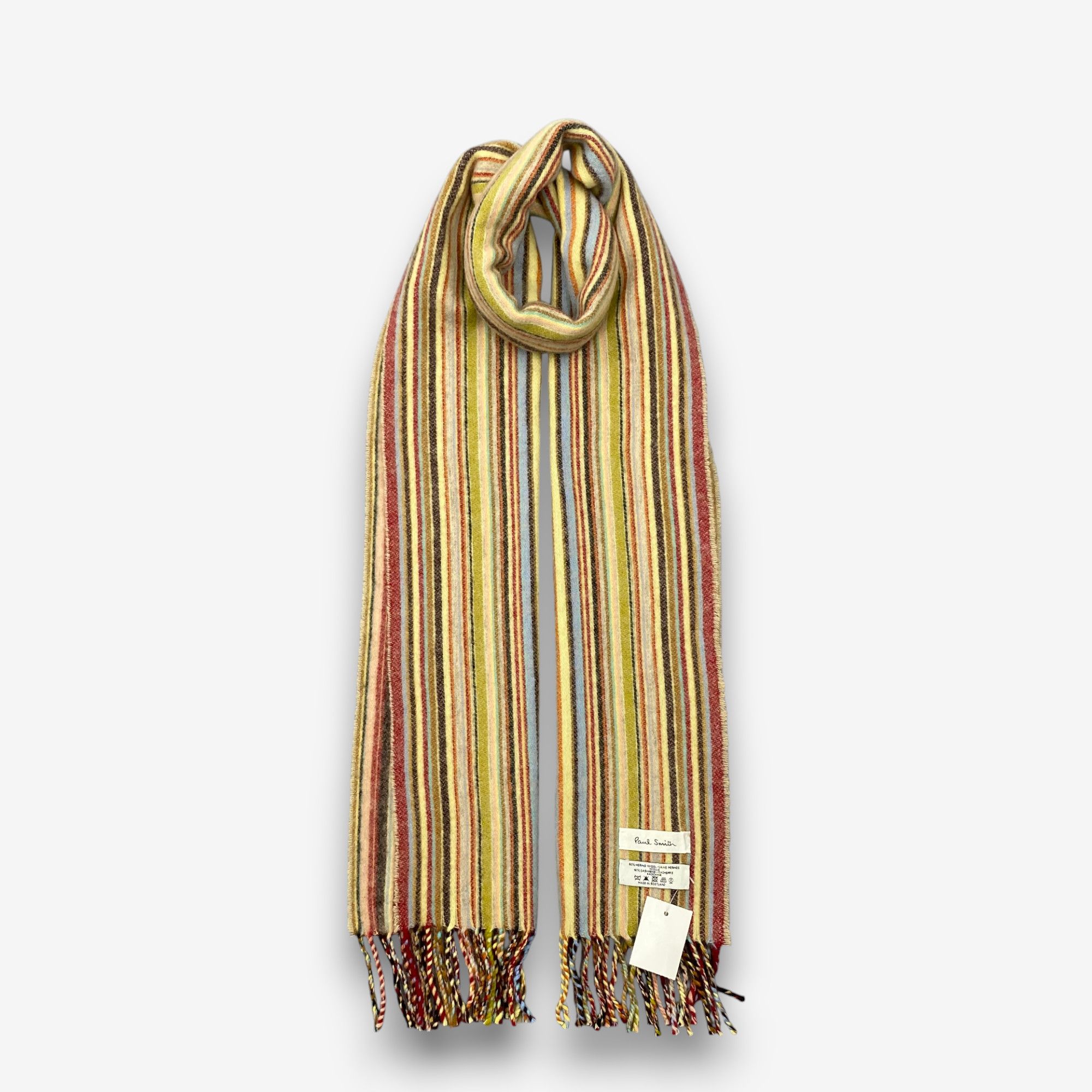 Vintage Paul Smith Scarf Muffler Warmer Wool Winter Scarves