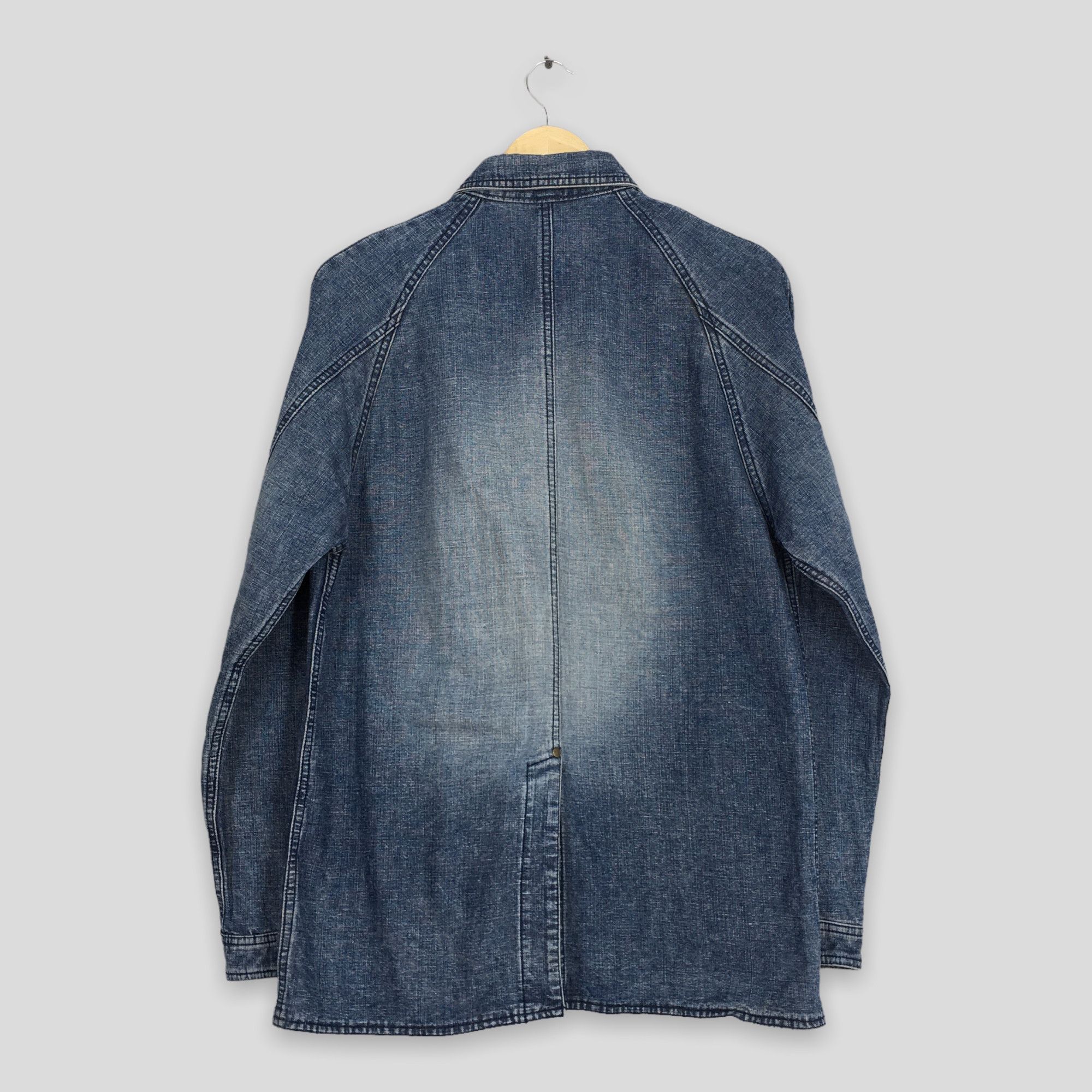 Chaps Vintage 1990s Chaps Denim Workers Chore Blue Jacket Large Size US S / EU 44-46 / 1 - 8 Thumbnail