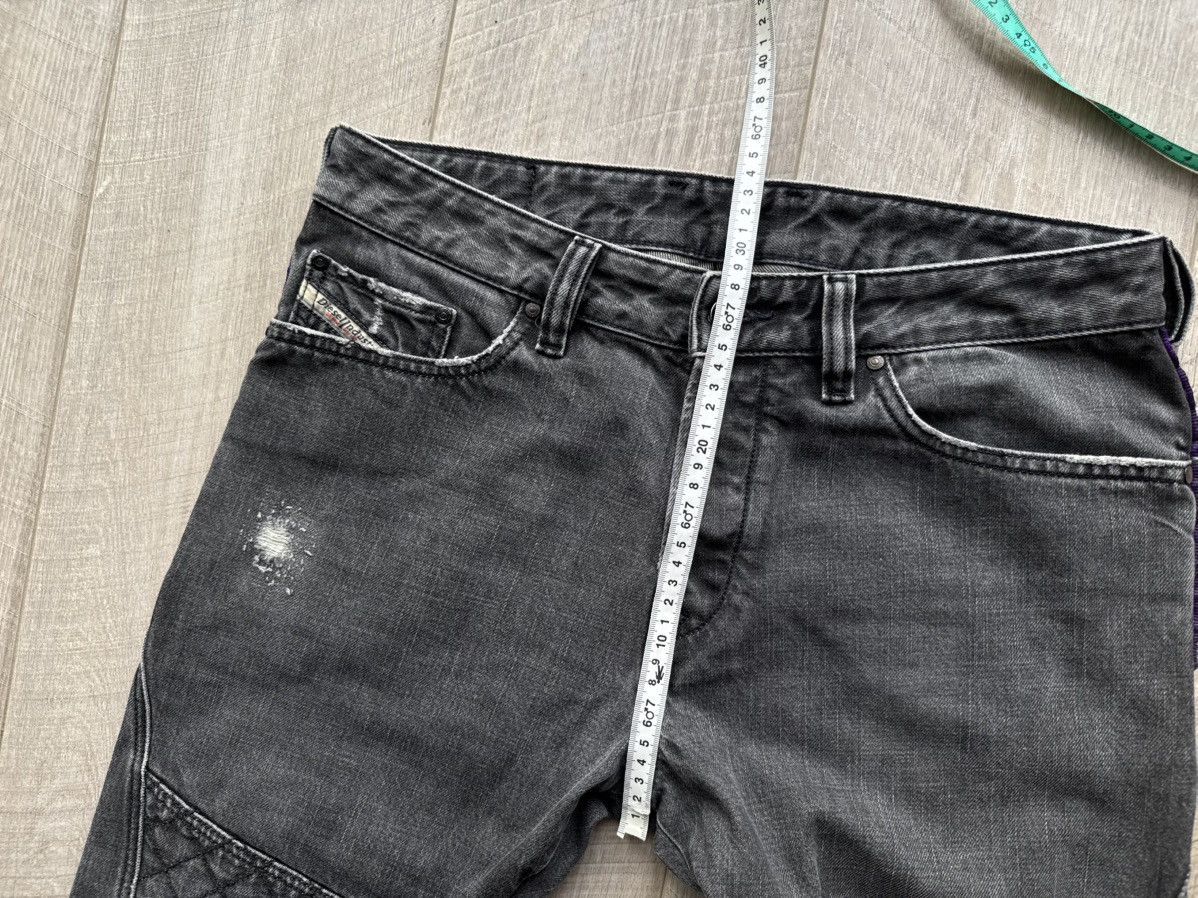 Diesel Diesel Biker Paint Drip Slim Fit Distressed Jeans Denim Size US 31 - 11 Thumbnail
