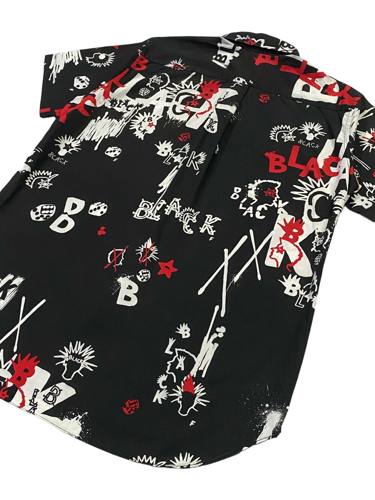 Comme des Garcons × Comme des Garcons Black Rare🔥Comme Des Garçons Black Fullprint Shirt Button Ups Size US L / EU 52-54 / 3 - 21 Thumbnail