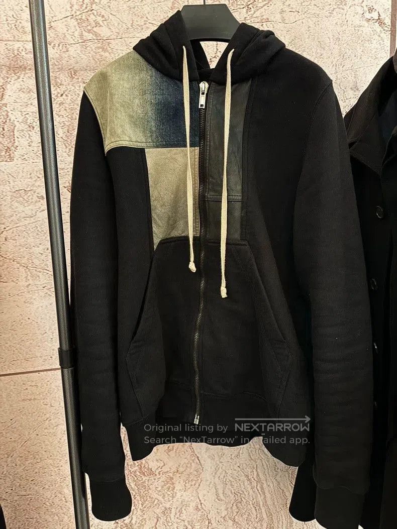 Rick Owens Rick Owens Color Blocked Fleece Hoodie. Size US S / EU 44-46 / 1 - 1 Thumbnail