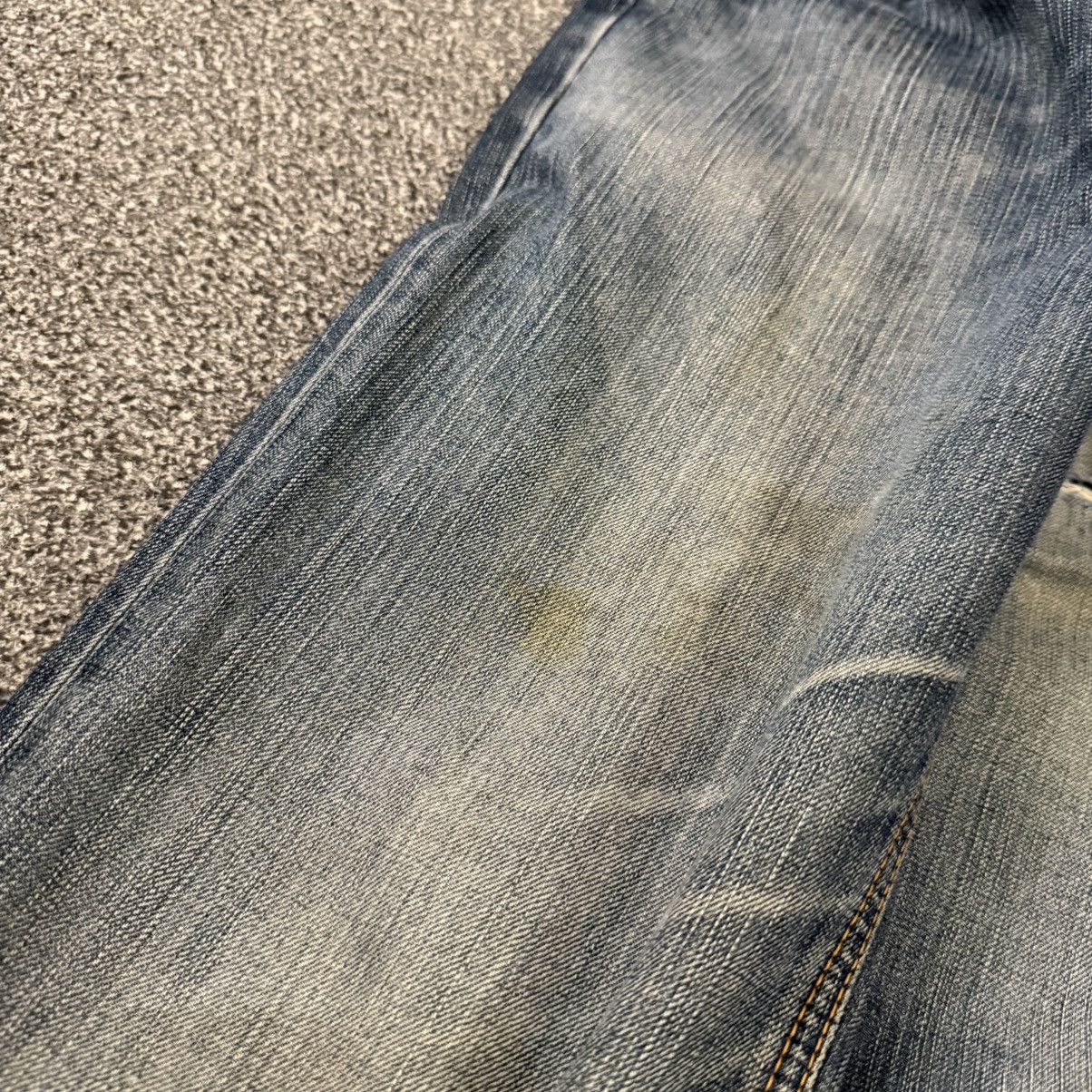 If Six Was Nine 90s Flared Japanese Wideleg Edwin 503 Mud Distressed Denim Size US 36 / EU 52 - 7 Thumbnail