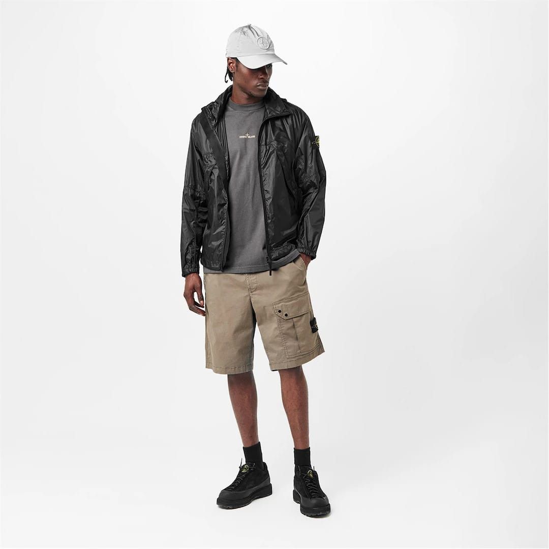 Stone Island o1g2r1mq0526 Water Resistant Rain Anorak Jacket in Black Size US L / EU 52-54 / 3 - 6 Thumbnail