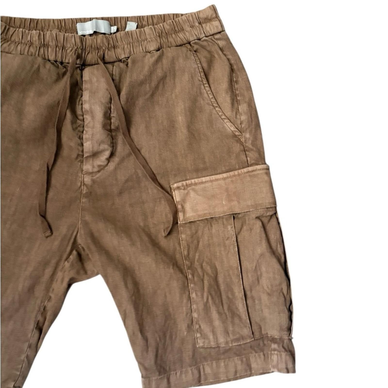 Vince Vince Linen/Cotton Brown Cargo Shorts Size Small Size US 30 / EU 46 - 3 Thumbnail