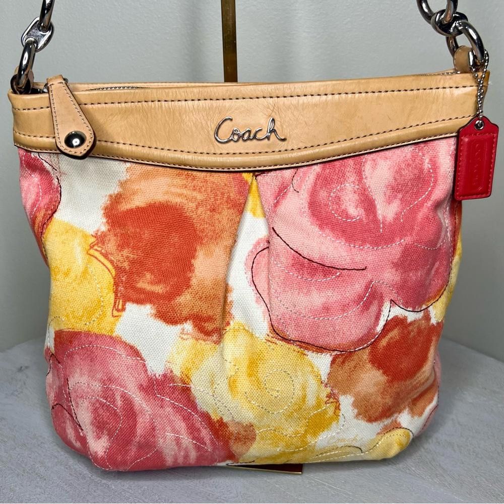 Coach Coach Ashley Hippie Floral Canvas Watercolor Bag Size ONE SIZE - 1 Thumbnail