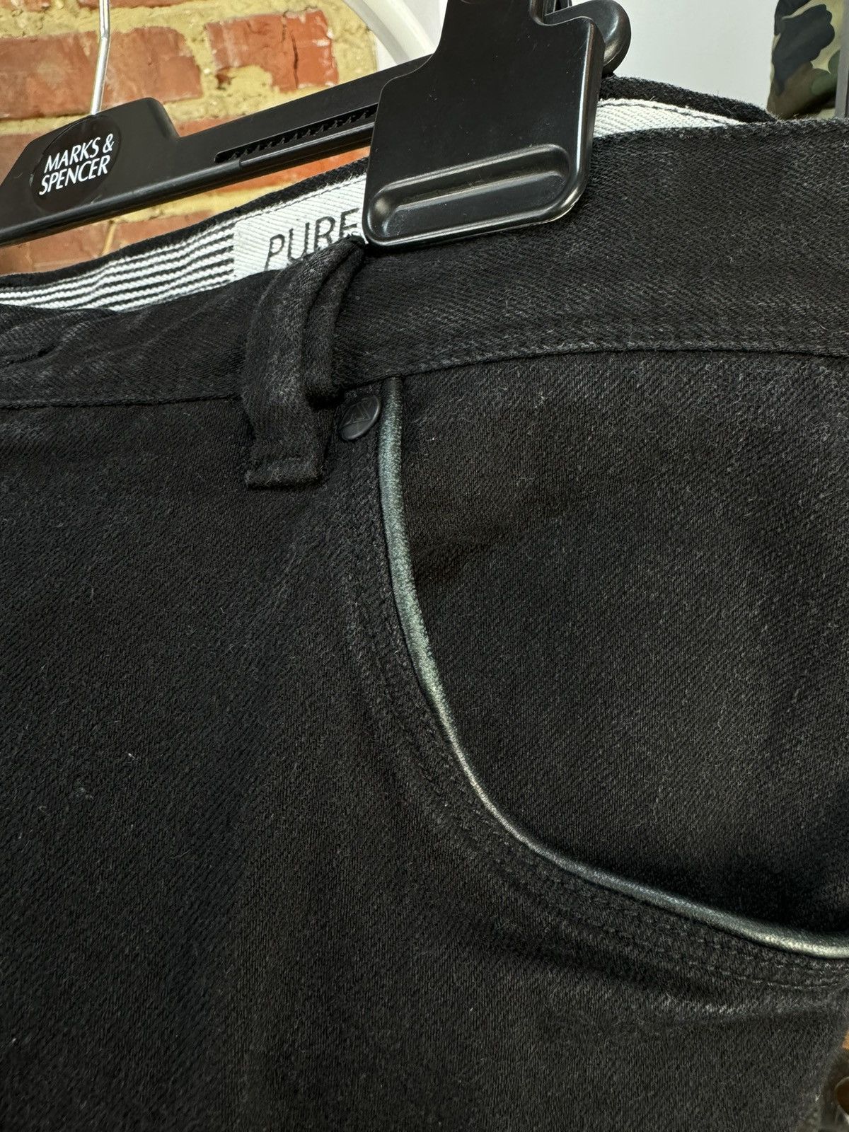 Ermenegildo Zegna × Z Zegna Zegna Sport Pure Black Denim 9,5 OZ Jeans Slim Fit Size US 36 / EU 52 - 10 Thumbnail