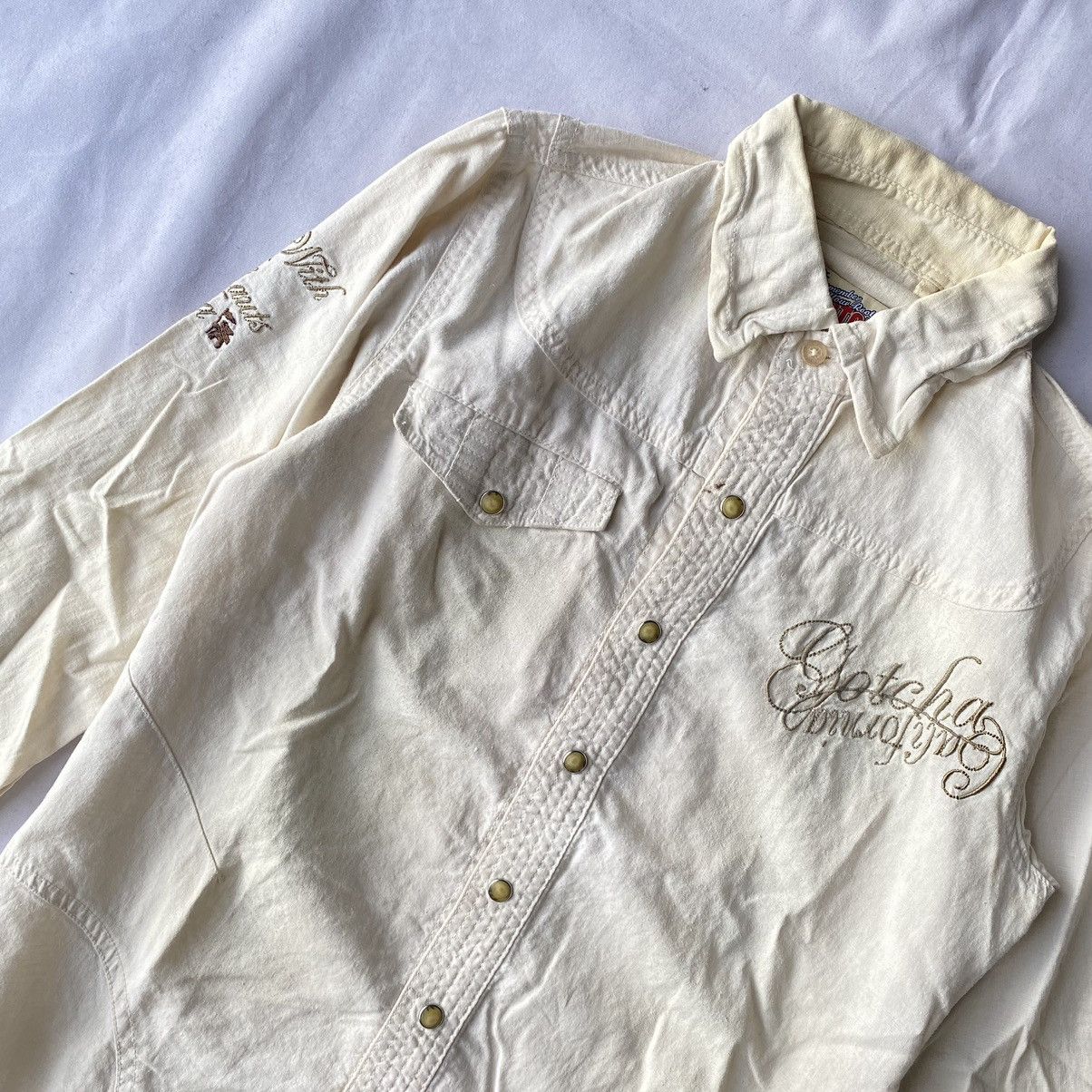 If Six Was Nine × Japanese Brand × Le Grande Bleu (L.G.B.) Japanese GOA Style Gotcha California Button Up Shirt Size US S / EU 44-46 / 1 - 4 Thumbnail