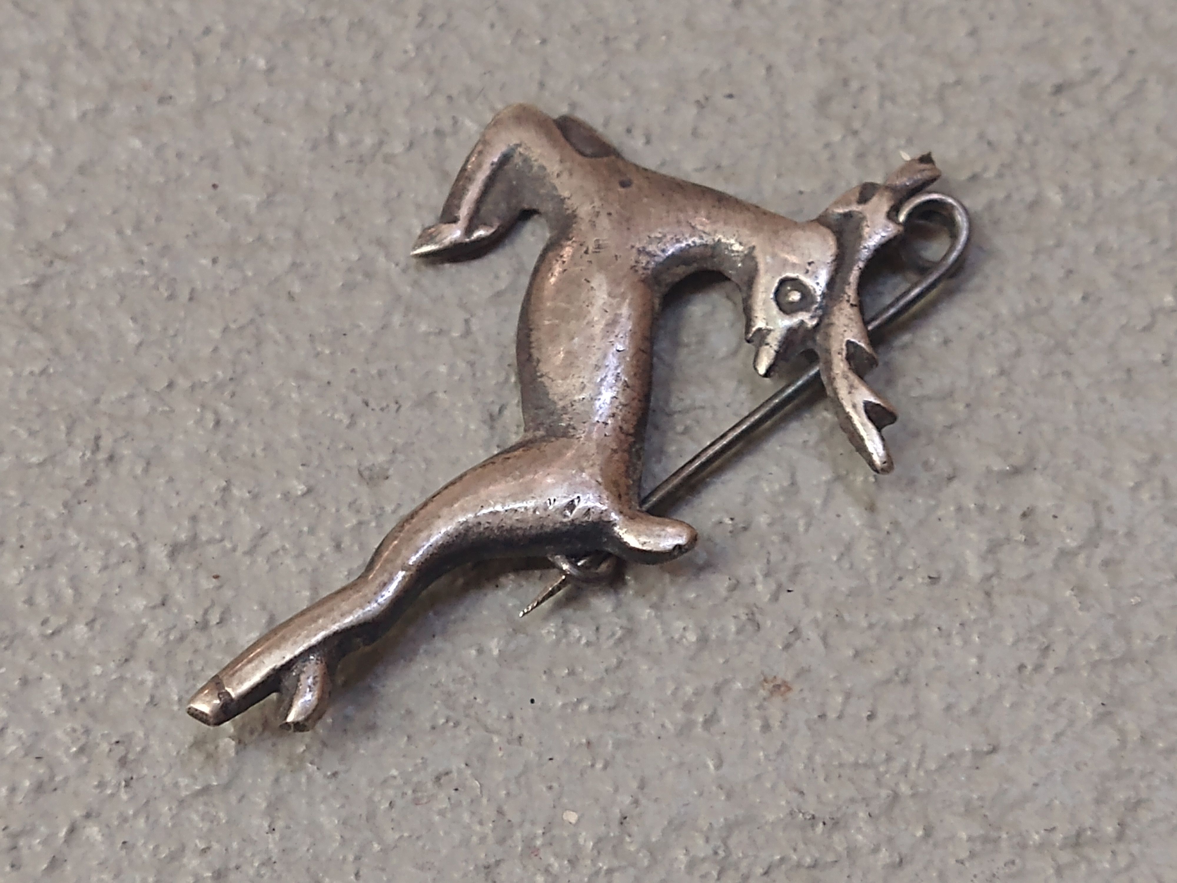 Jewelry × Vintage Vintage Sterling Silver Pin Brooch Deer Elk Reindeer Mexico Size ONE SIZE - 6 Thumbnail