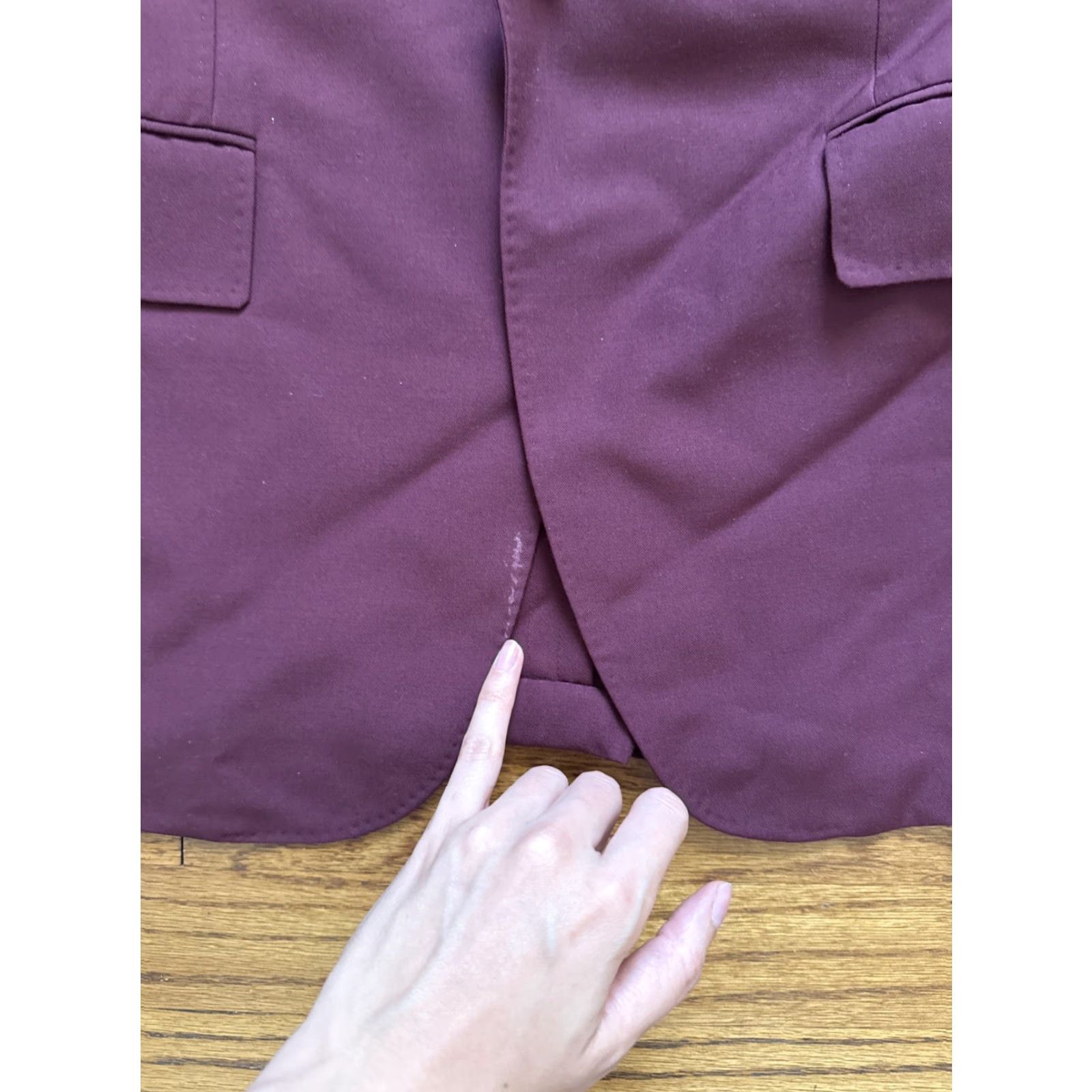 MooRER FRERE MENS SAGE MOORE SOLID WOOL SILK SUIT 2 PIECE SIZE 40 US 50IT Cherry Wool Lining Pre-owned Mens Size 40R - 6 Thumbnail