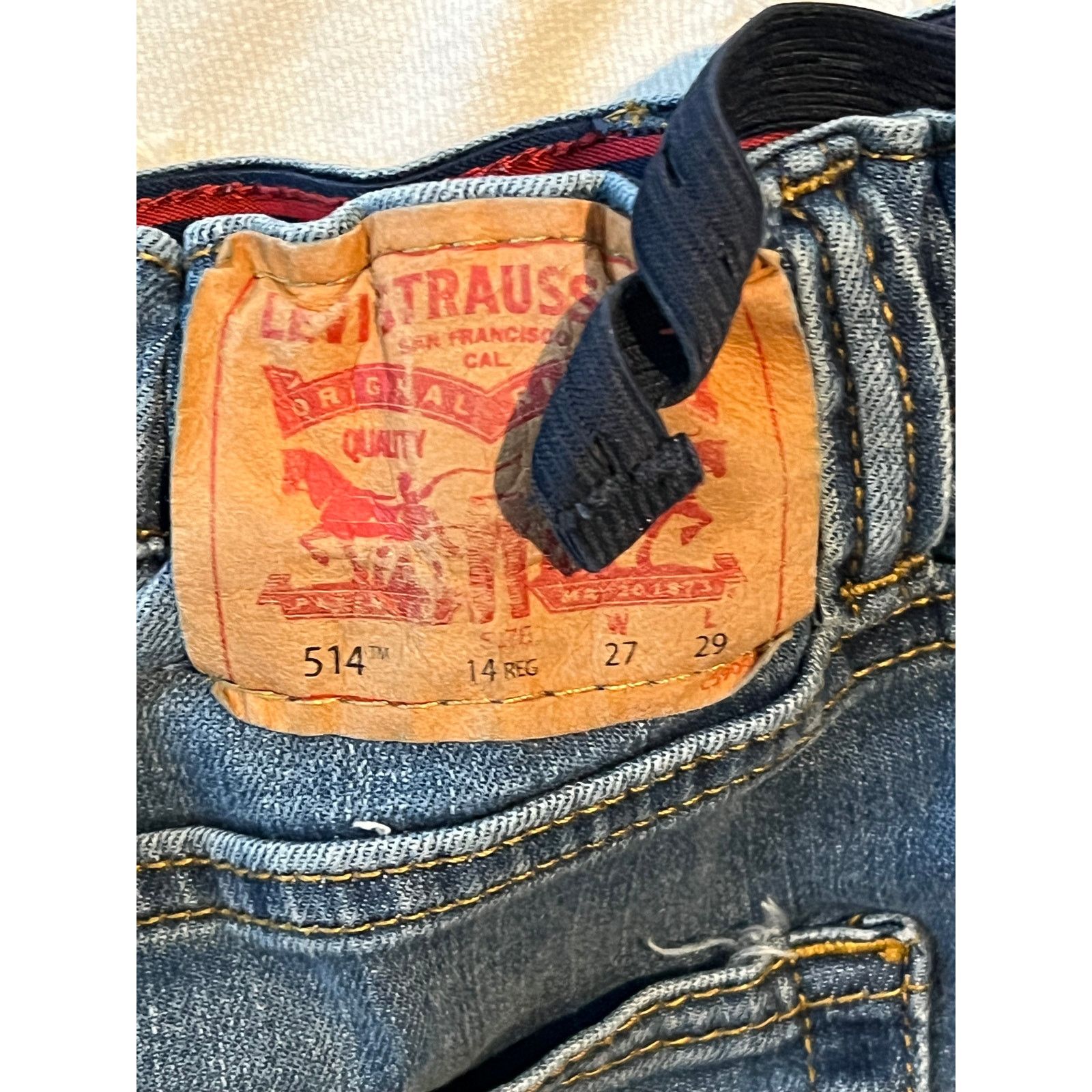Levi's Levi's 514 Blue Jeans Straight Fit Womans 14Reg 27x29 Size 36" / US 14 / IT 50 - 3 Thumbnail