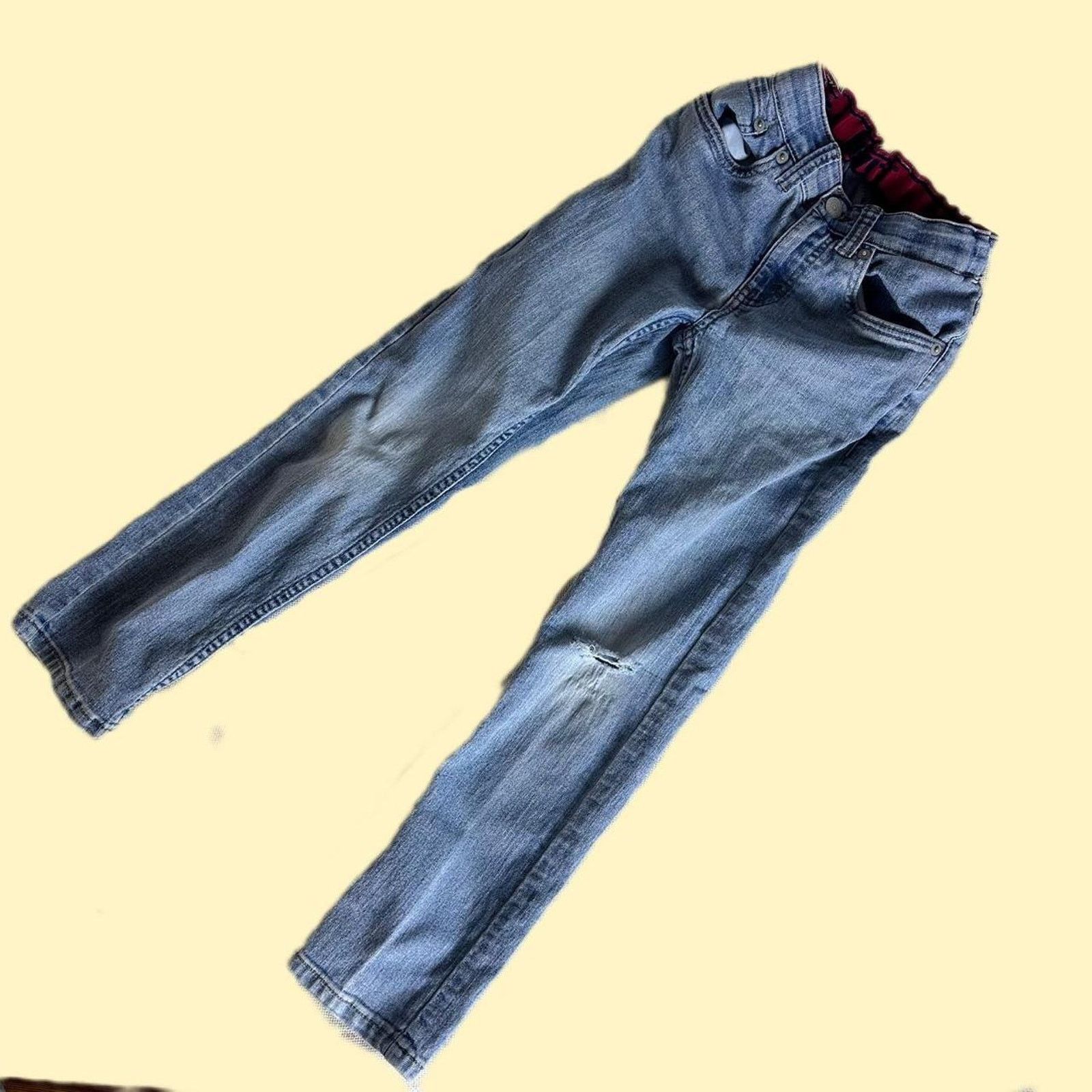 Levi's Levi’s 511 Slim Flex Stretch Youth Jeans Light Wash Rip Size 32" / US 10 / IT 46 - 1 Thumbnail