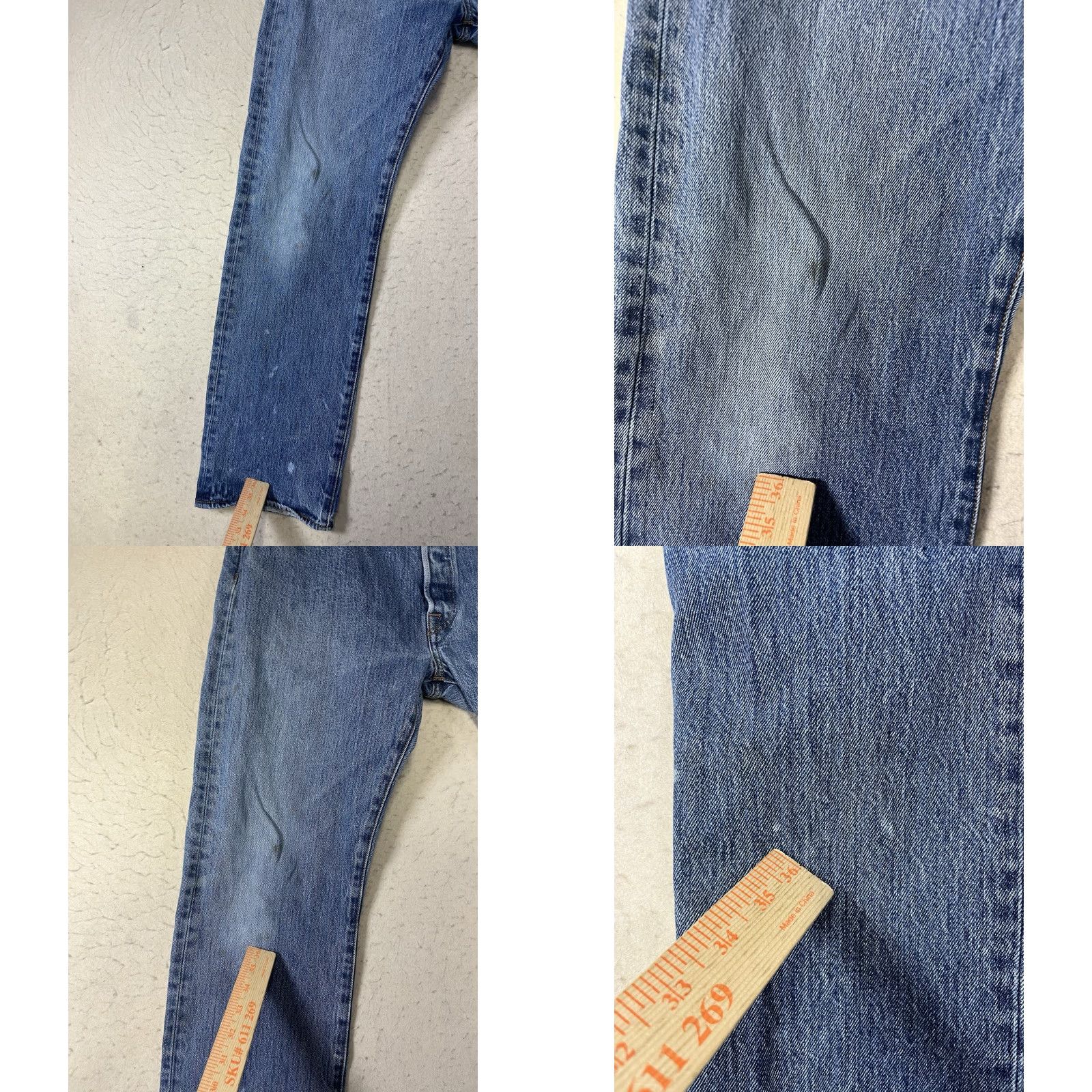Levi's VINTAGE Levi's 501 Jeans Men 36x32 Denim Straight Button Fly 5-Pocket Blue 90s USA Size US 36 / EU 52 - 8 Thumbnail
