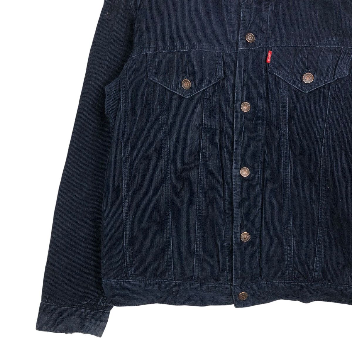 Levi's 🔥VINTAGE BIKER TRUCKER JACKET LEVI’S CORDUROY BLANKET Size US M / EU 48-50 / 2 - 6 Thumbnail