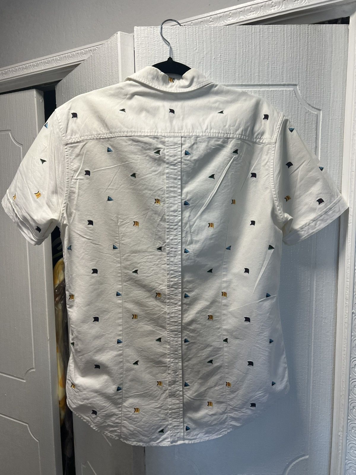 Band Of Outsiders Sailing flag embroidered short sleeve shirt Size US S / EU 44-46 / 1 - 7 Thumbnail