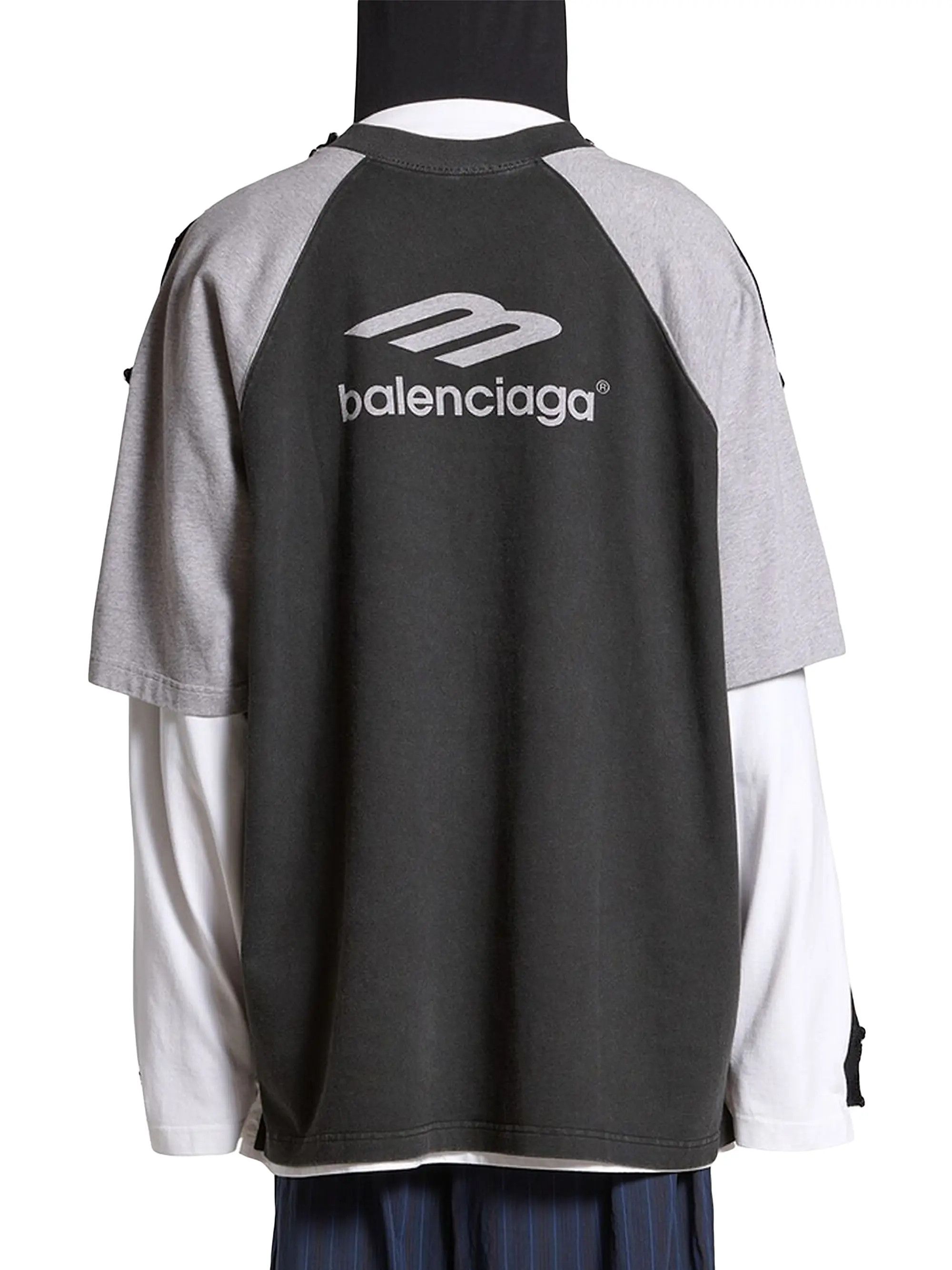 Balenciaga o1srvl11e1025 3B Sports Icon Hybrid Large Sweater Multicolor Size US L / EU 52-54 / 3 - 4 Thumbnail