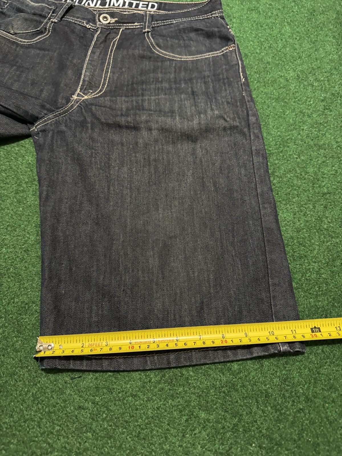 Ecko Unltd. Ecko Unltd Baggy Jorts Dark 13” Loose Fit 33 Denim Shorts Size US 33 - 7 Thumbnail
