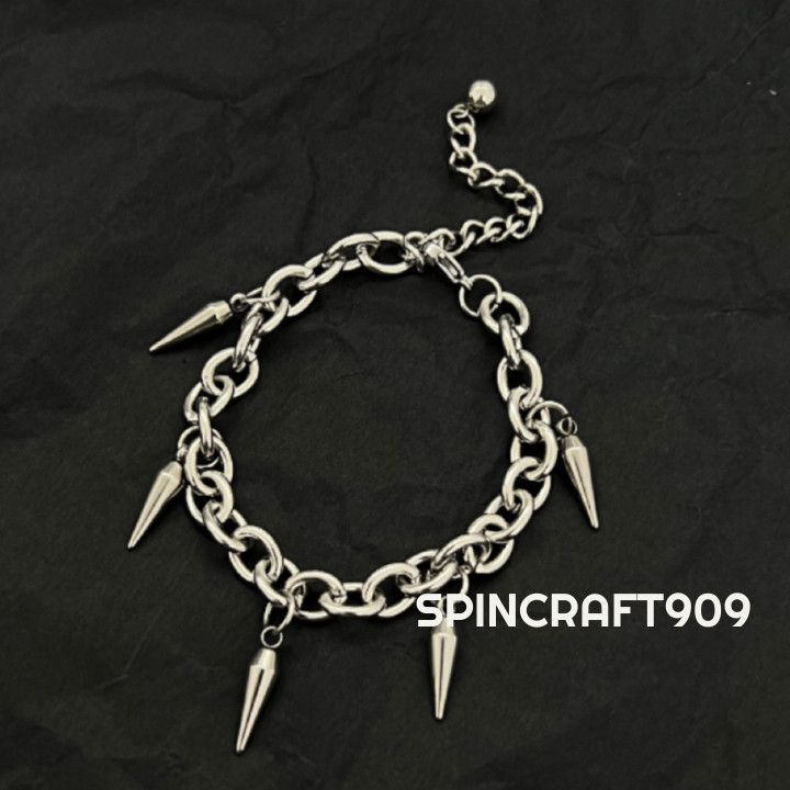 Jewelry Spiked Chain Bracelet Size ONE SIZE - 7 Thumbnail