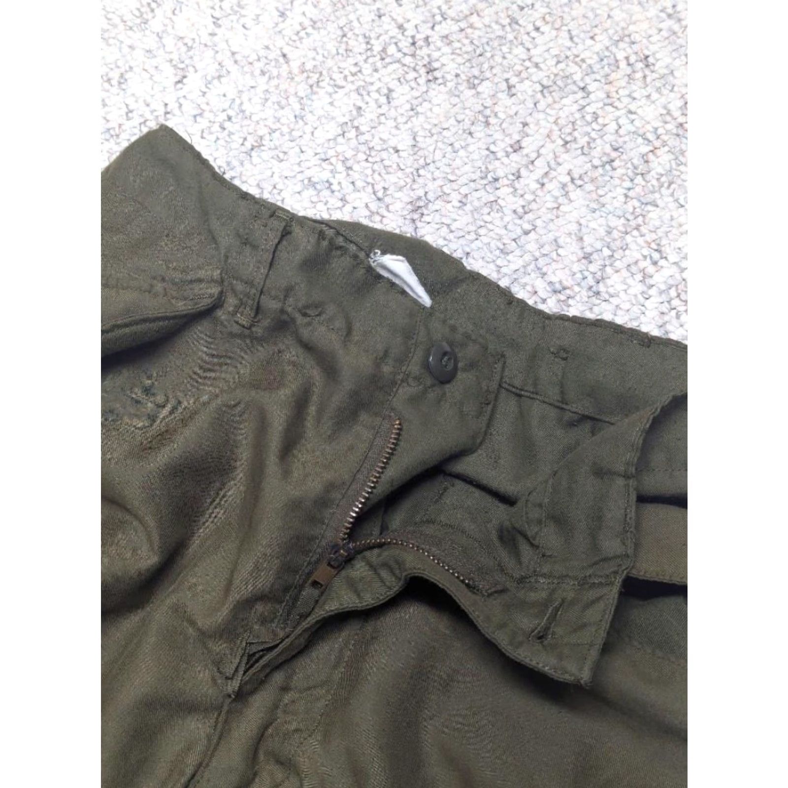 Vintage VINTAGE US Army Cargo Pants Shirt Mens 32x32 Green Cotton OG107 1970s Vietnam Size US 32 / EU 48 - 5 Thumbnail