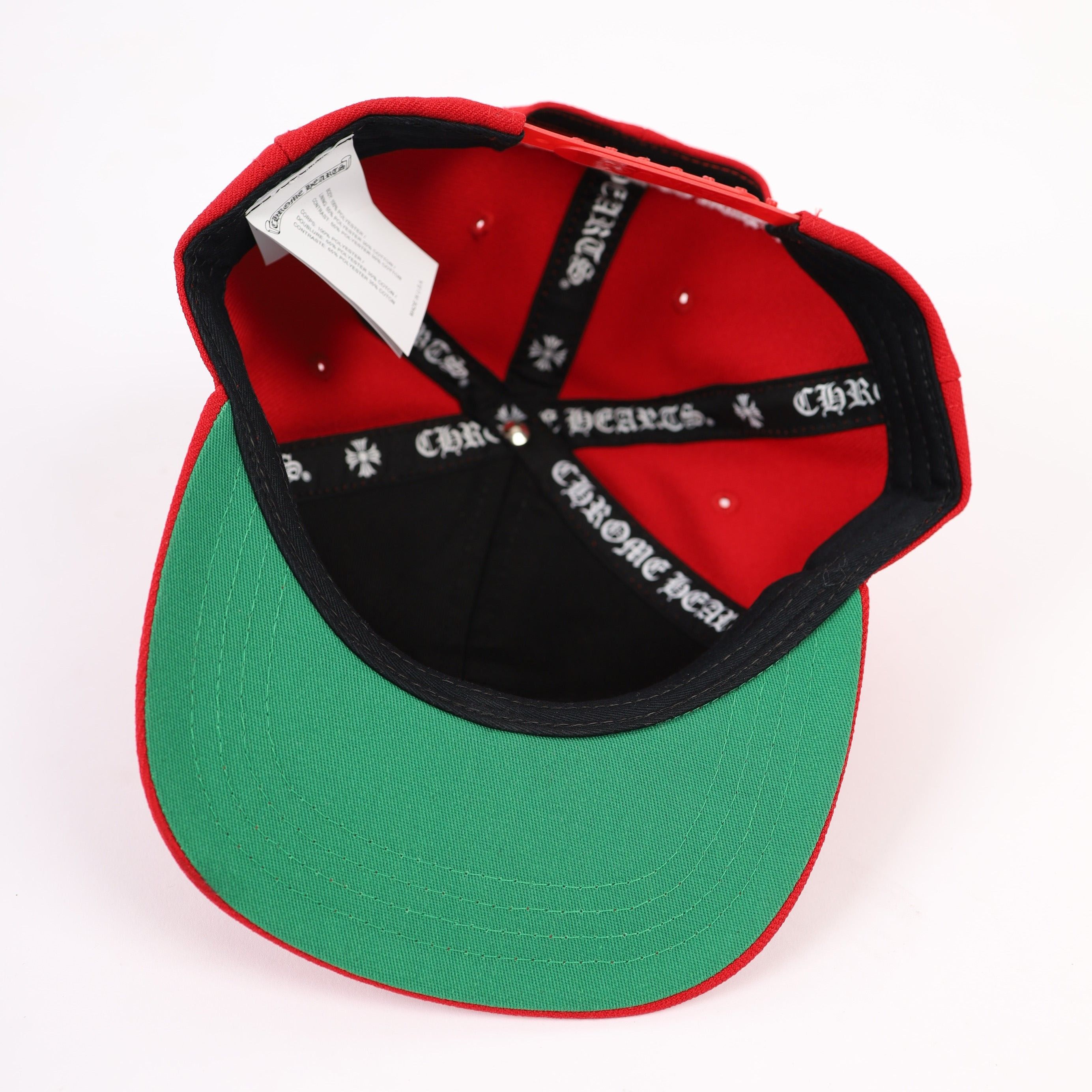 Chrome Hearts CH RED 6 PANEL HAT Size ONE SIZE - 4 Thumbnail