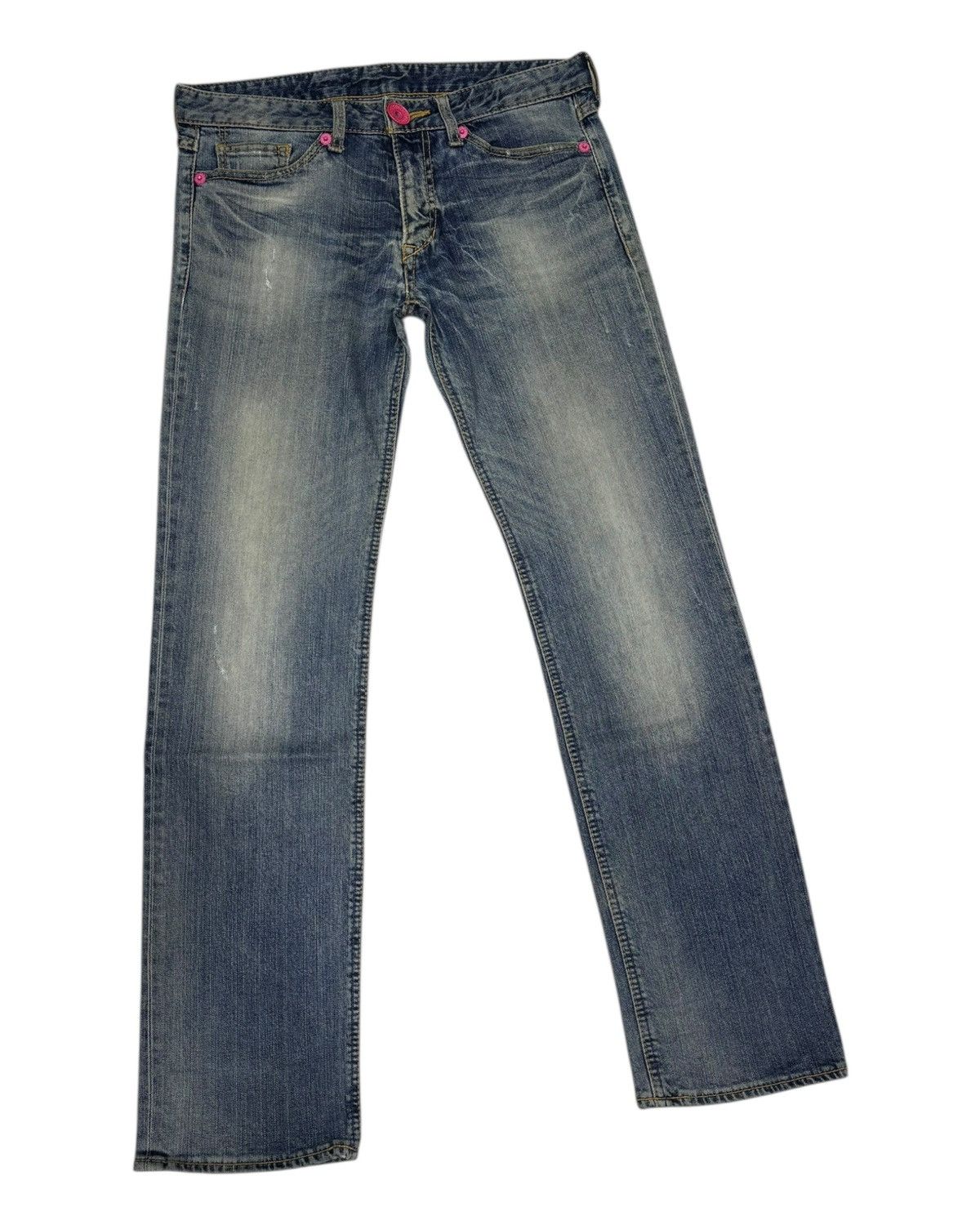 Hysteric Glamour × If Six Was Nine × Japanese Brand Vintage Co&Lu CocoLulu Embroidery Slim Fit Distressed Denim Size 32" / US 10 / IT 46 - 4 Thumbnail