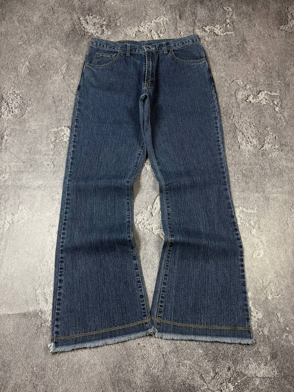 If Six Was Nine Y2K LGB Flared Bootcut Blue Denim 2000s Streetwear Size US 32 / EU 48 - 6 Thumbnail