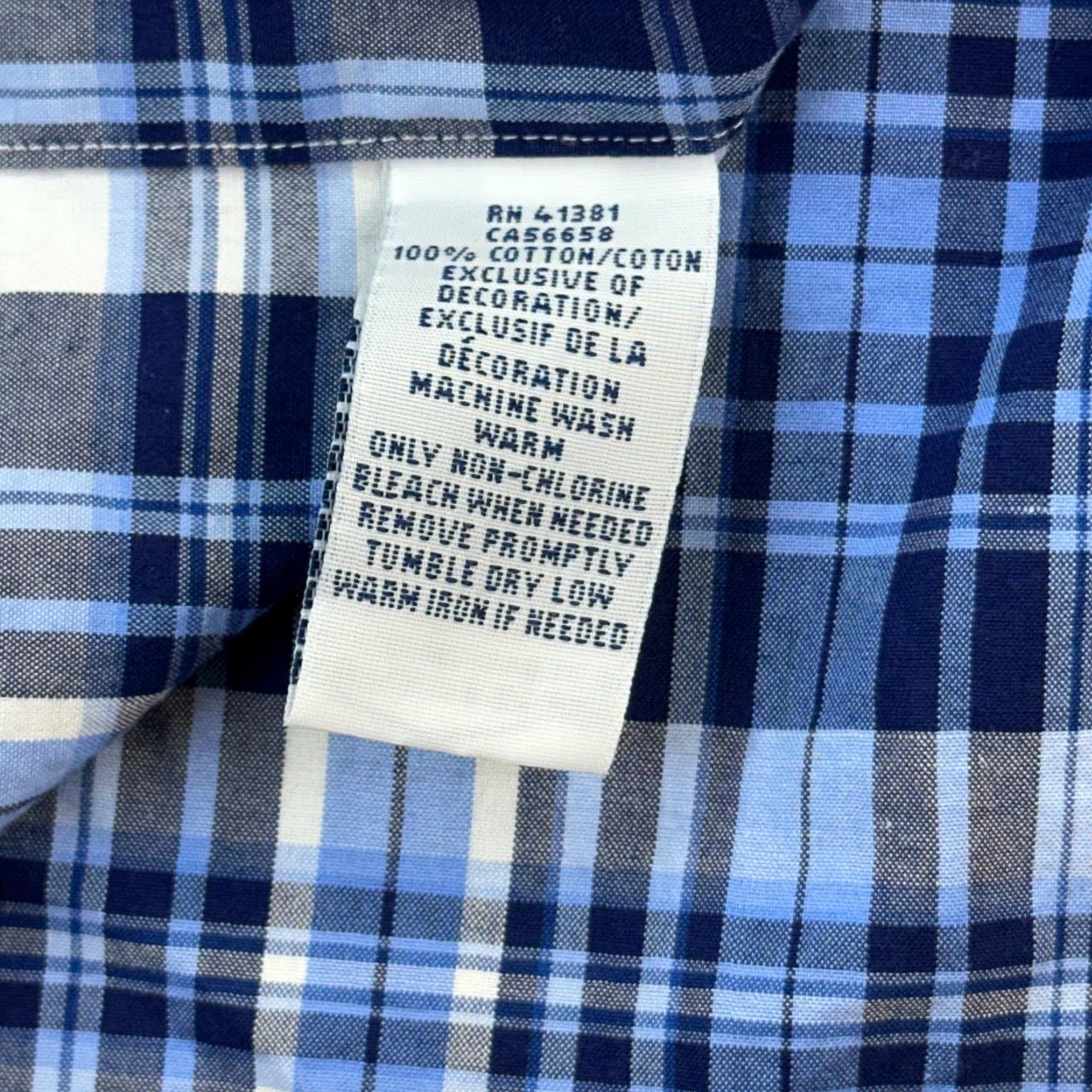 Ralph Lauren Ralph Lauren Shirt Mens Large Blue Plaid Oxford Long Sleeve Button Down Preppy Size US L / EU 52-54 / 3 - 7 Thumbnail