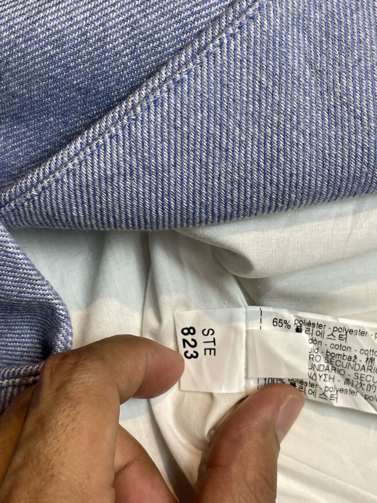 Vintage × Zara Zara x Casual Blue Frayed Hem Long Coat (26) Size US S / EU 44-46 / 1 - 15 Thumbnail