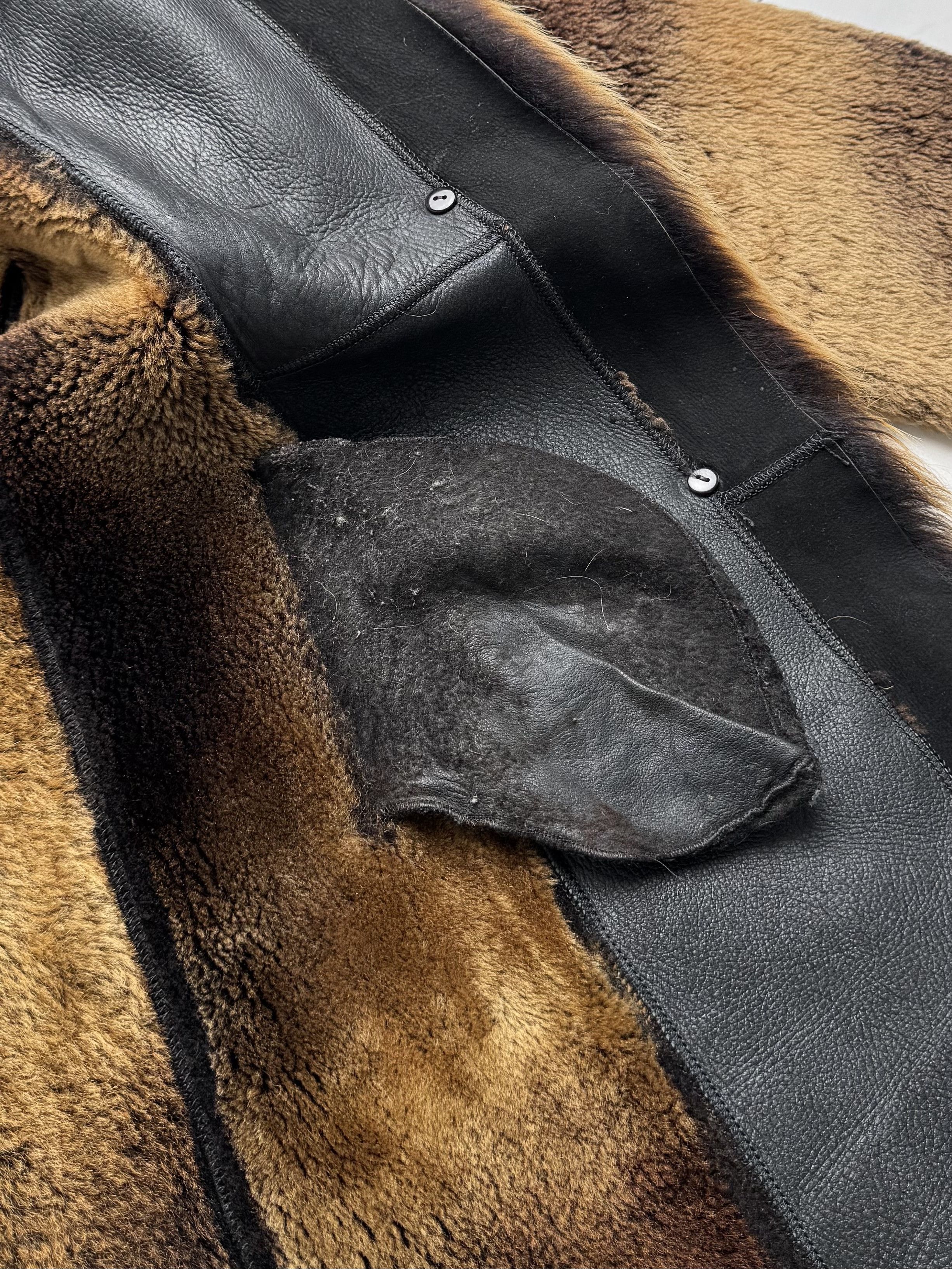 Vintage Vintage Real Sheepskin Hooded Coat (B550)E2D15 Size M / US 6-8 / IT 42-44 - 12 Thumbnail