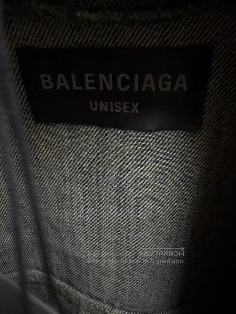 Balenciaga Balenciaga Graffiti hand-painted crystal logo denim jacket Size US S / EU 44-46 / 1 - 3 Thumbnail