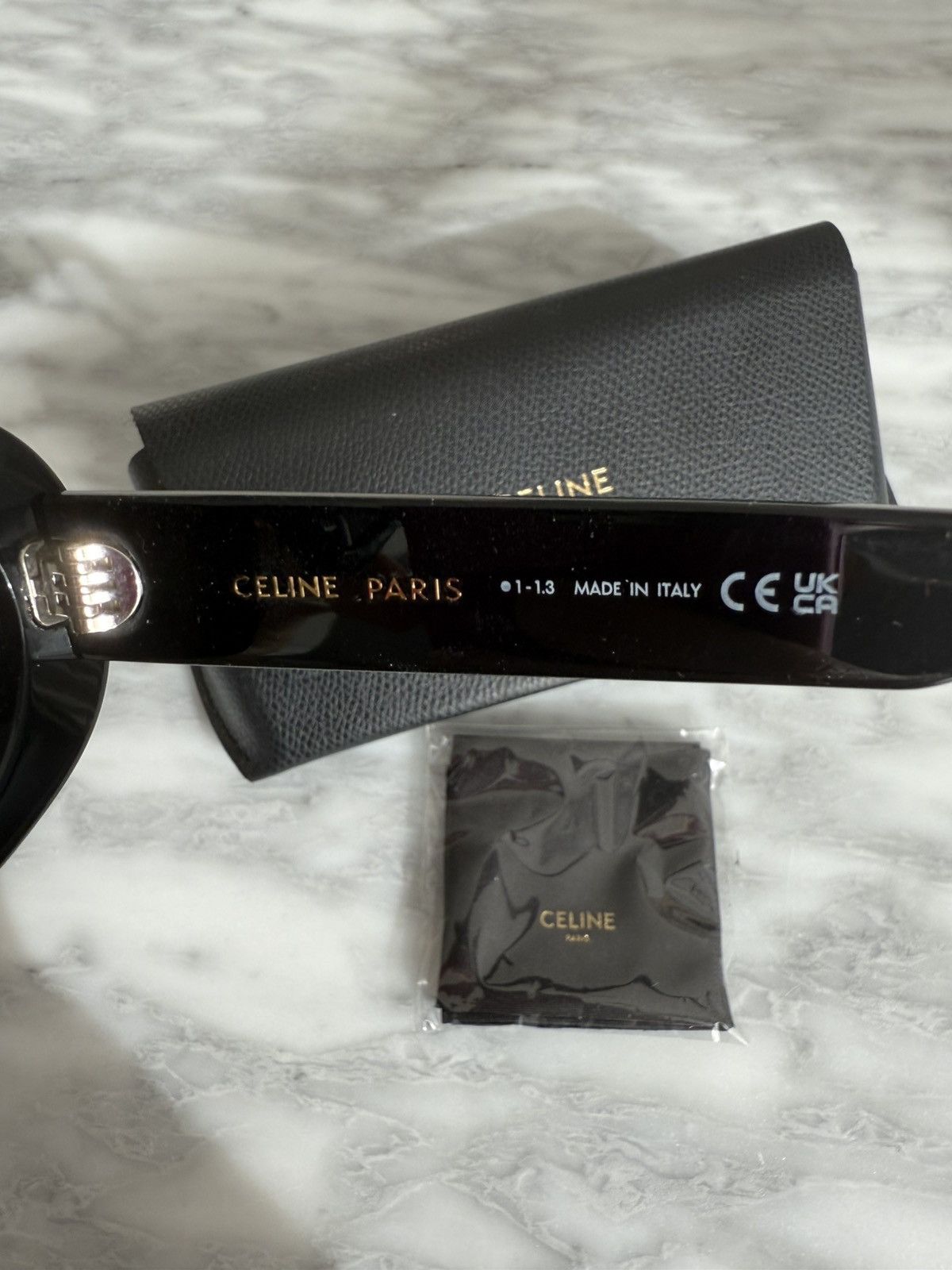 Celine Celine Triomphe Oval-frame black sunglasses Size ONE SIZE - 6 Thumbnail