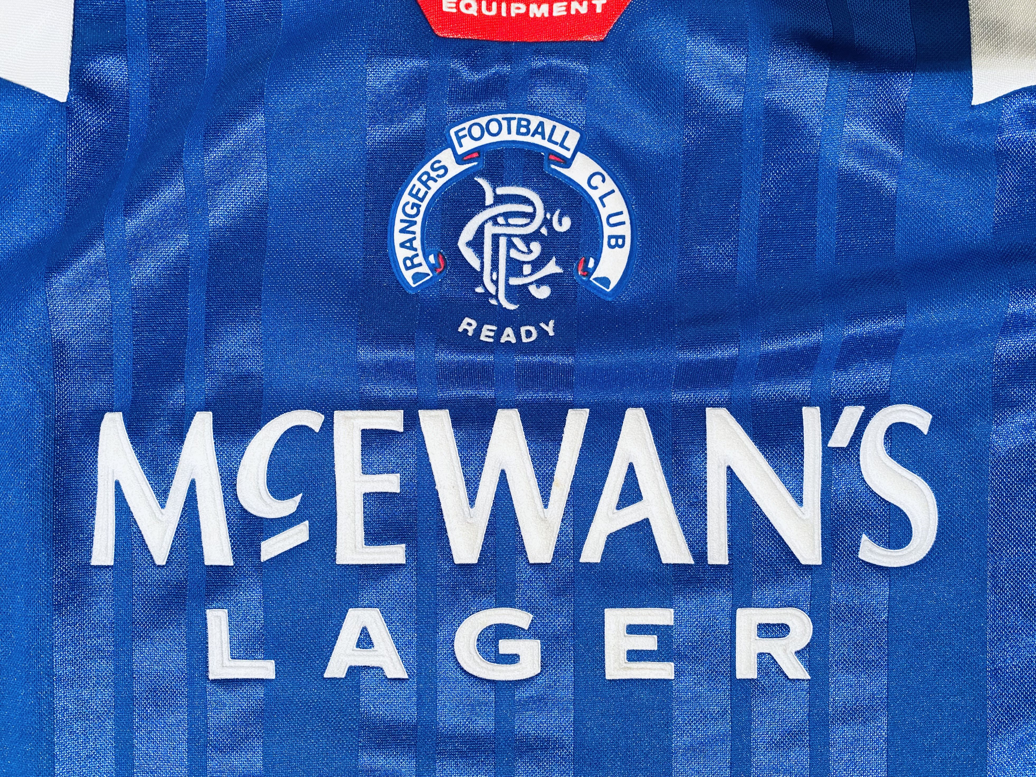 Adidas Rangers *Mint Condition* Home Jersey Shirt 1992 - 1994 Size US L / EU 52-54 / 3 - 6 Thumbnail