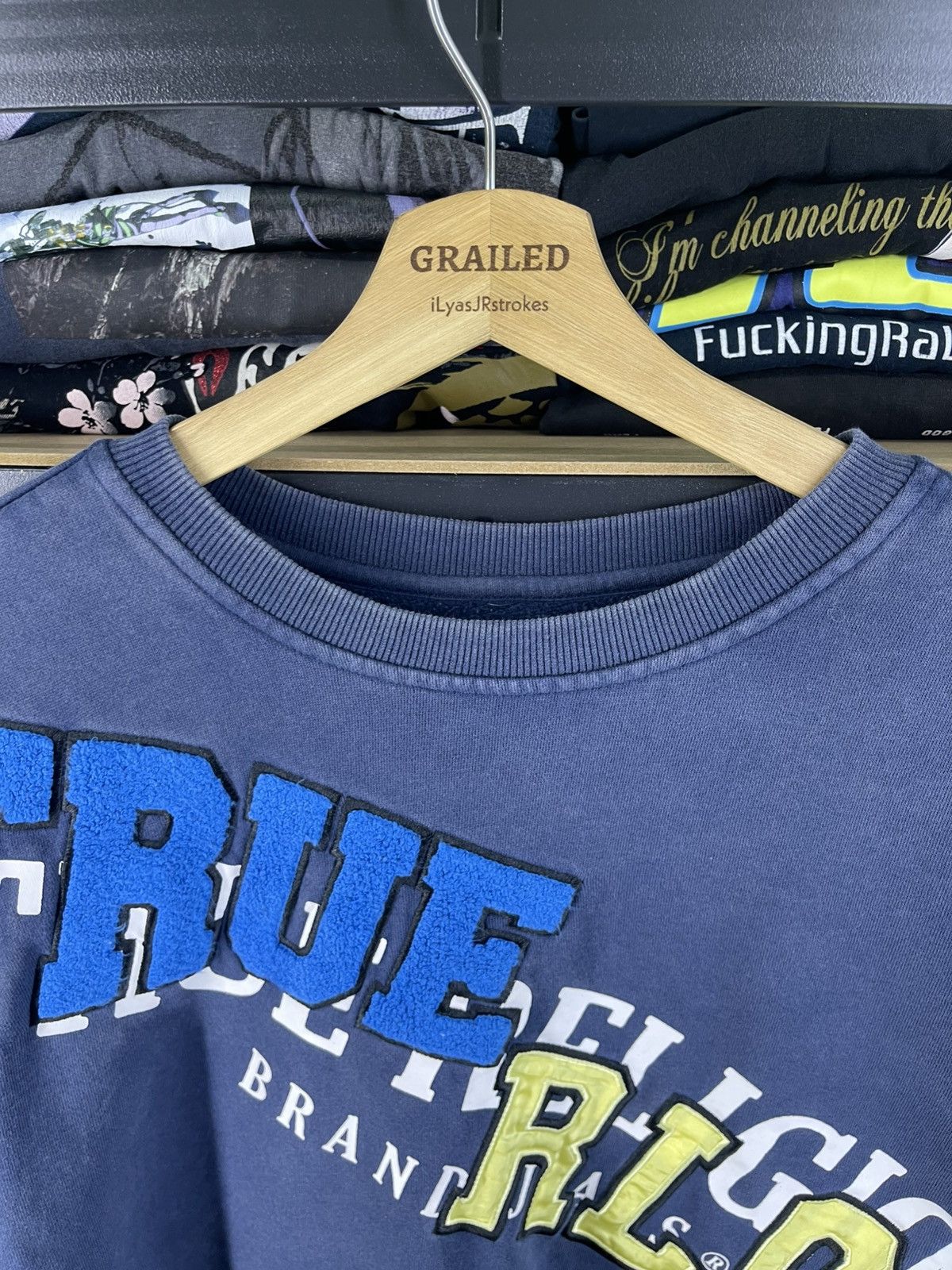 True Religion True Religion Staggered TR Crew Neck Pullover Sweatshirt Size US S / EU 44-46 / 1 - 16 Thumbnail