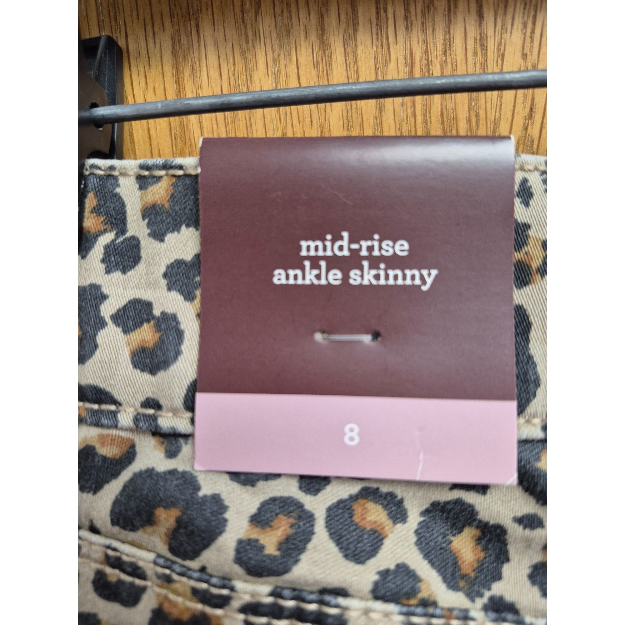 Other Knox Rose Womens Leopard Print Ankle Skinny Pants Size 8 Com Size 30" / US 8 / IT 44 - 10 Thumbnail
